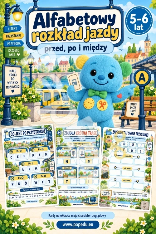 Alfabetowy rozkład jazdy — przed, po i między - PDF do druku 5–6 lat 00596-alfabetowy-rozklad-jazdy-przed-po-i-miedzy-1