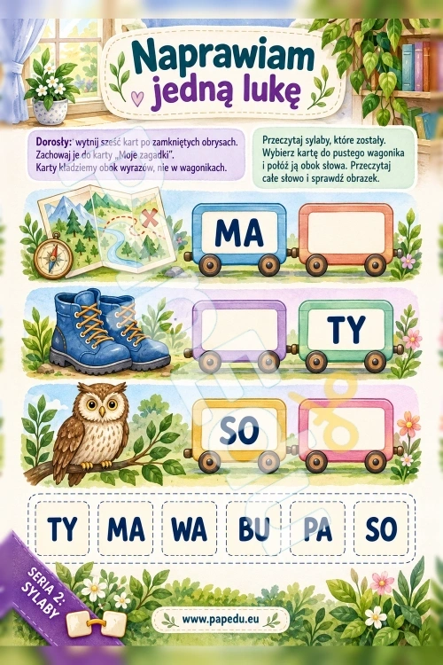 Brakuje jednej sylaby — naprawiam słowo - PDF do druku 5–6 lat 00601-brakuje-jednej-sylaby-naprawiam-slowo-2