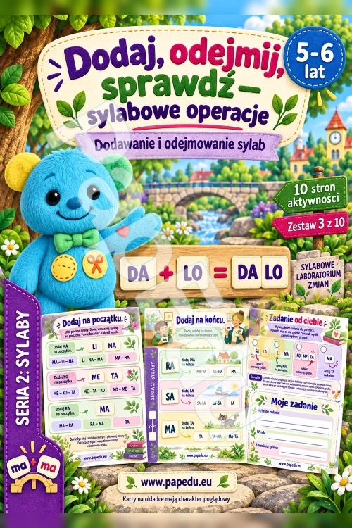 Dodaj, odejmij, sprawdź — sylabowe operacje - PDF do druku 5–6 lat 00602-dodaj-odejmij-sprawdz-sylabowe-operacje-1