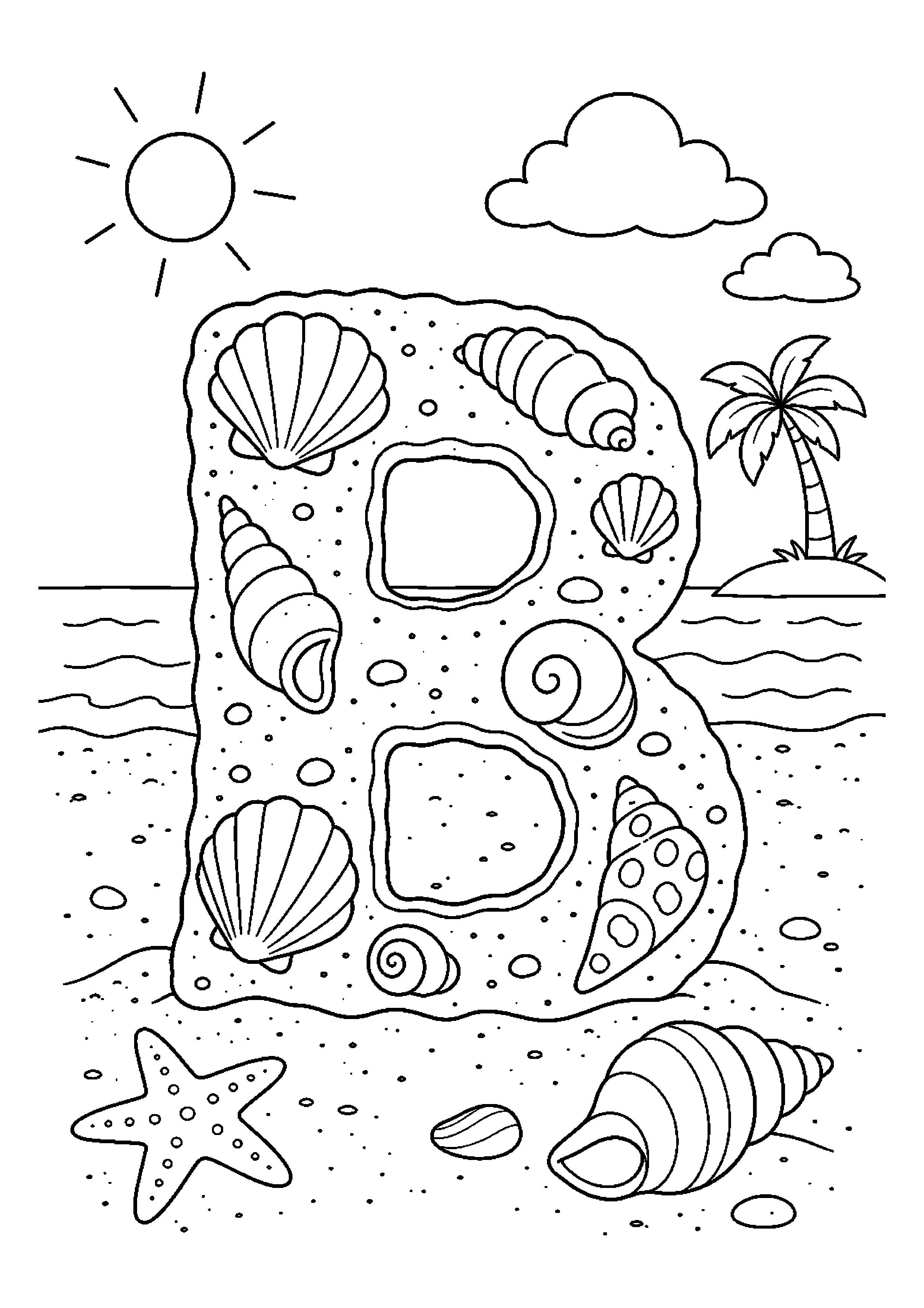 Alfabet na plaży