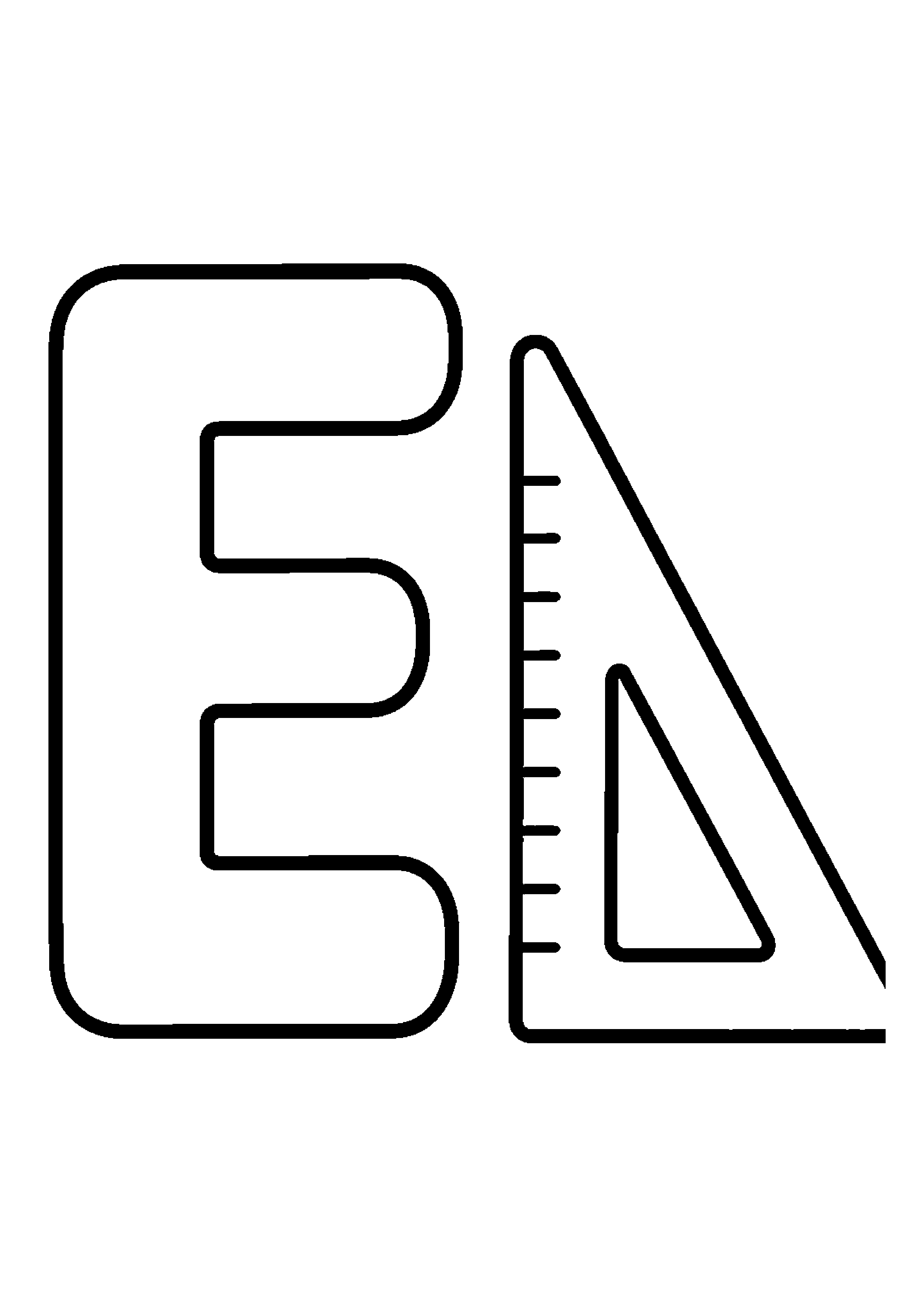Ekierka obok litery e