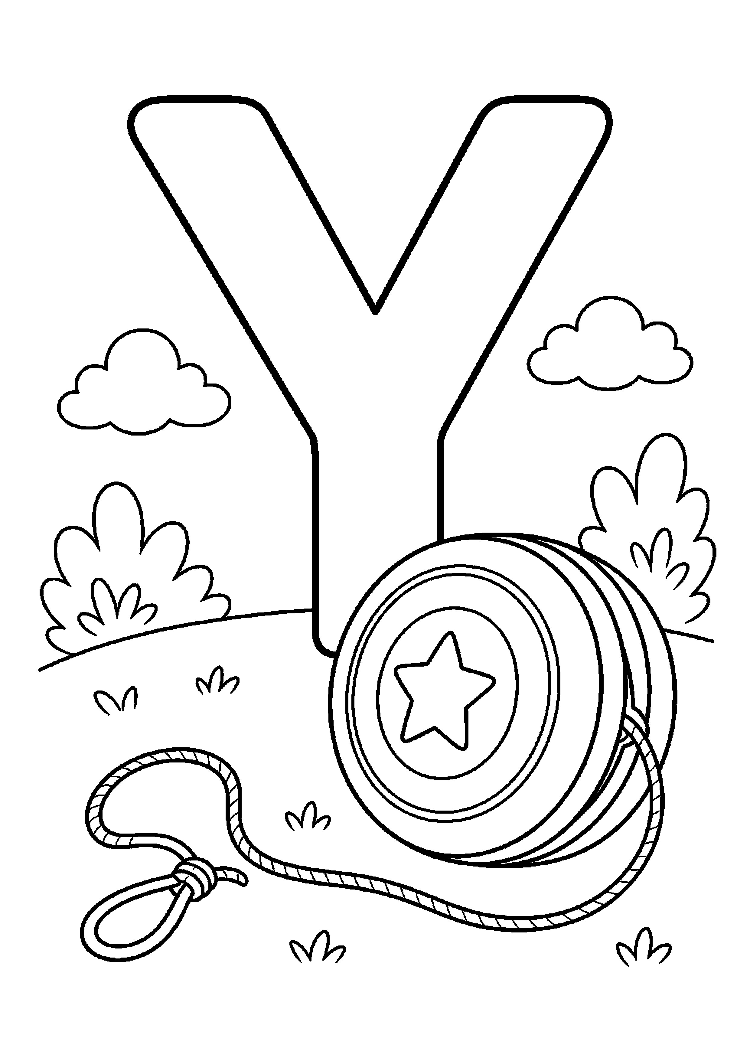 Jo-jo typu yoyo obok litery y