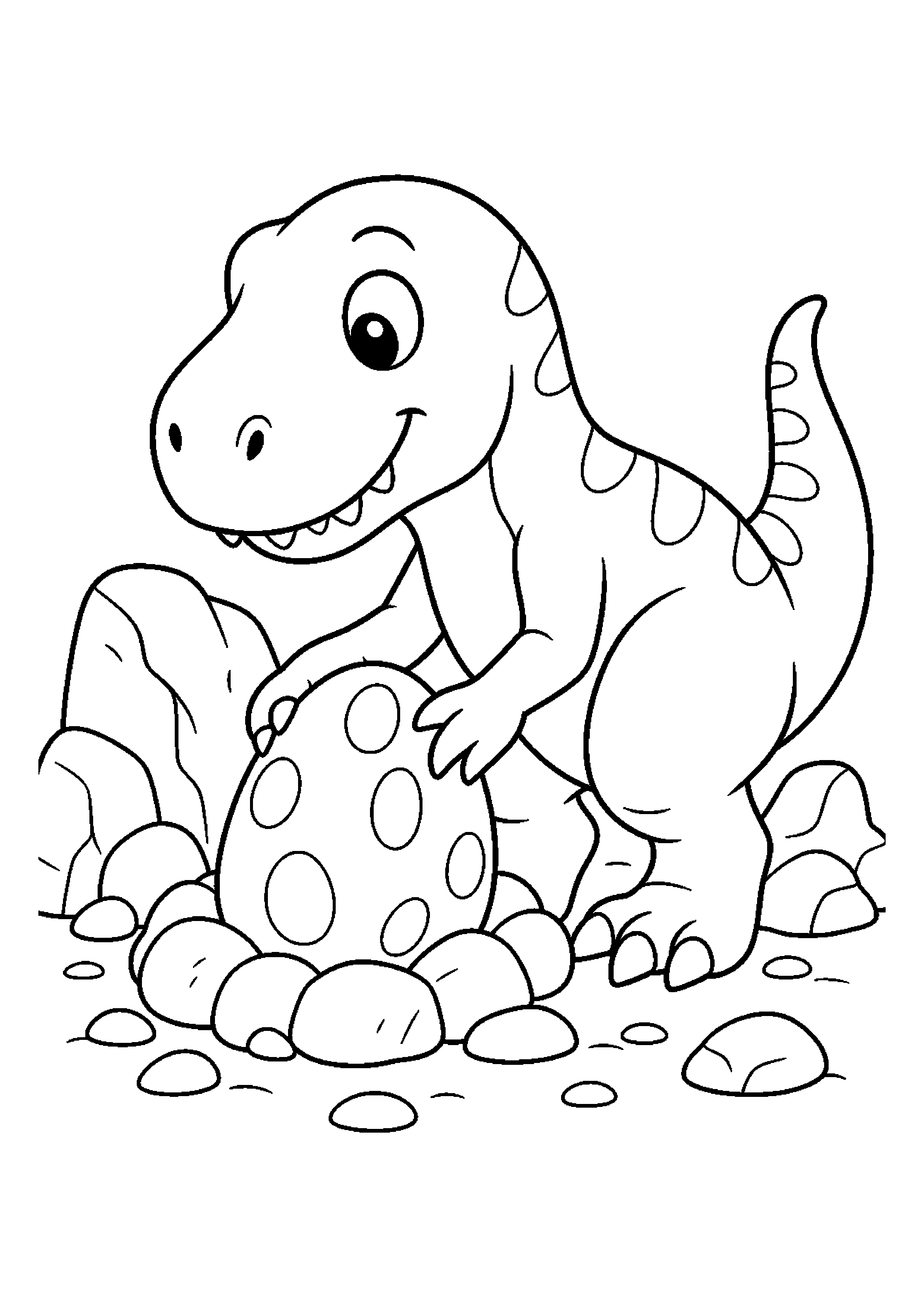 Tyranozaur – opiekuje się jajkiem