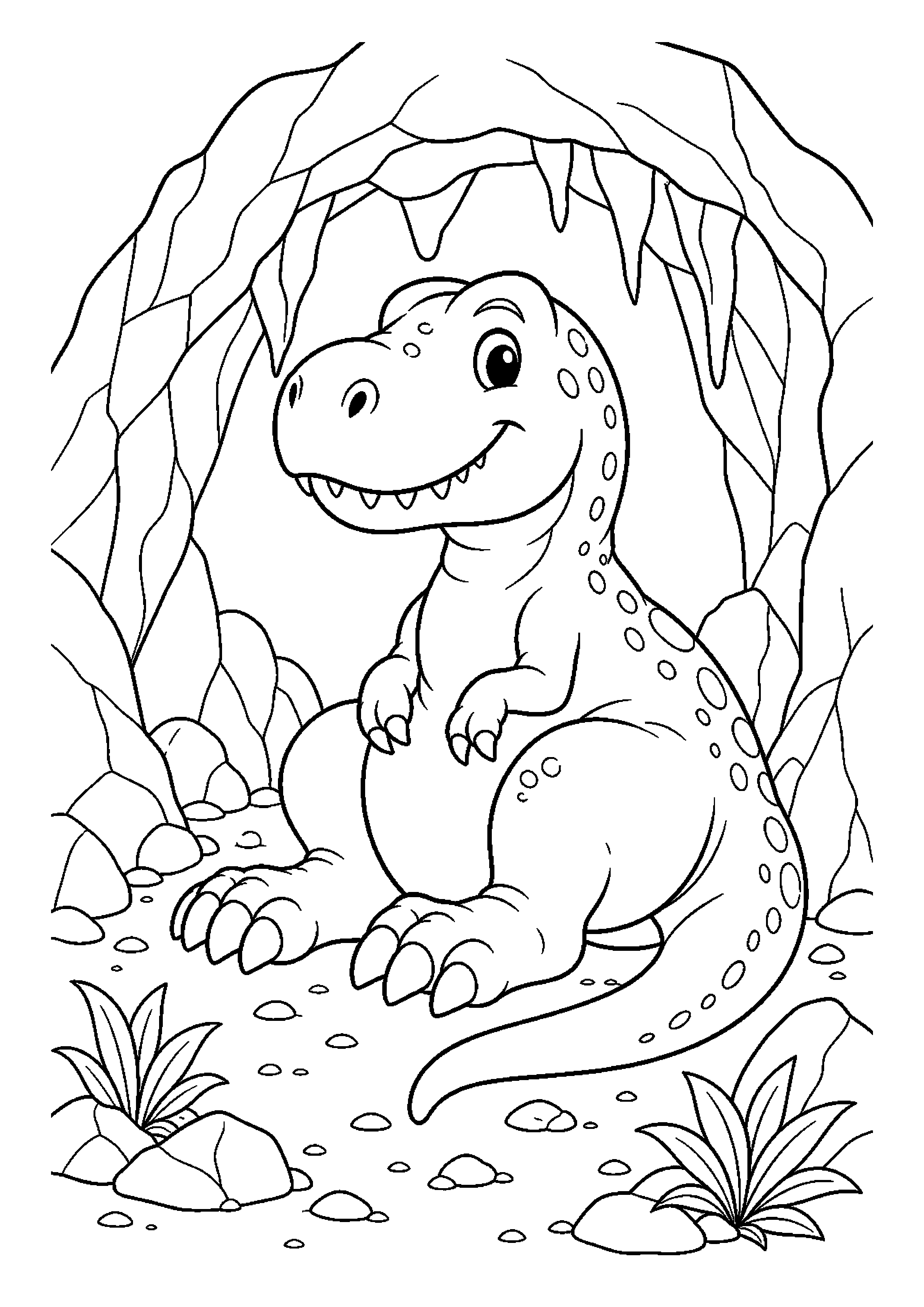 Tyranozaur w ciekawej scenerii