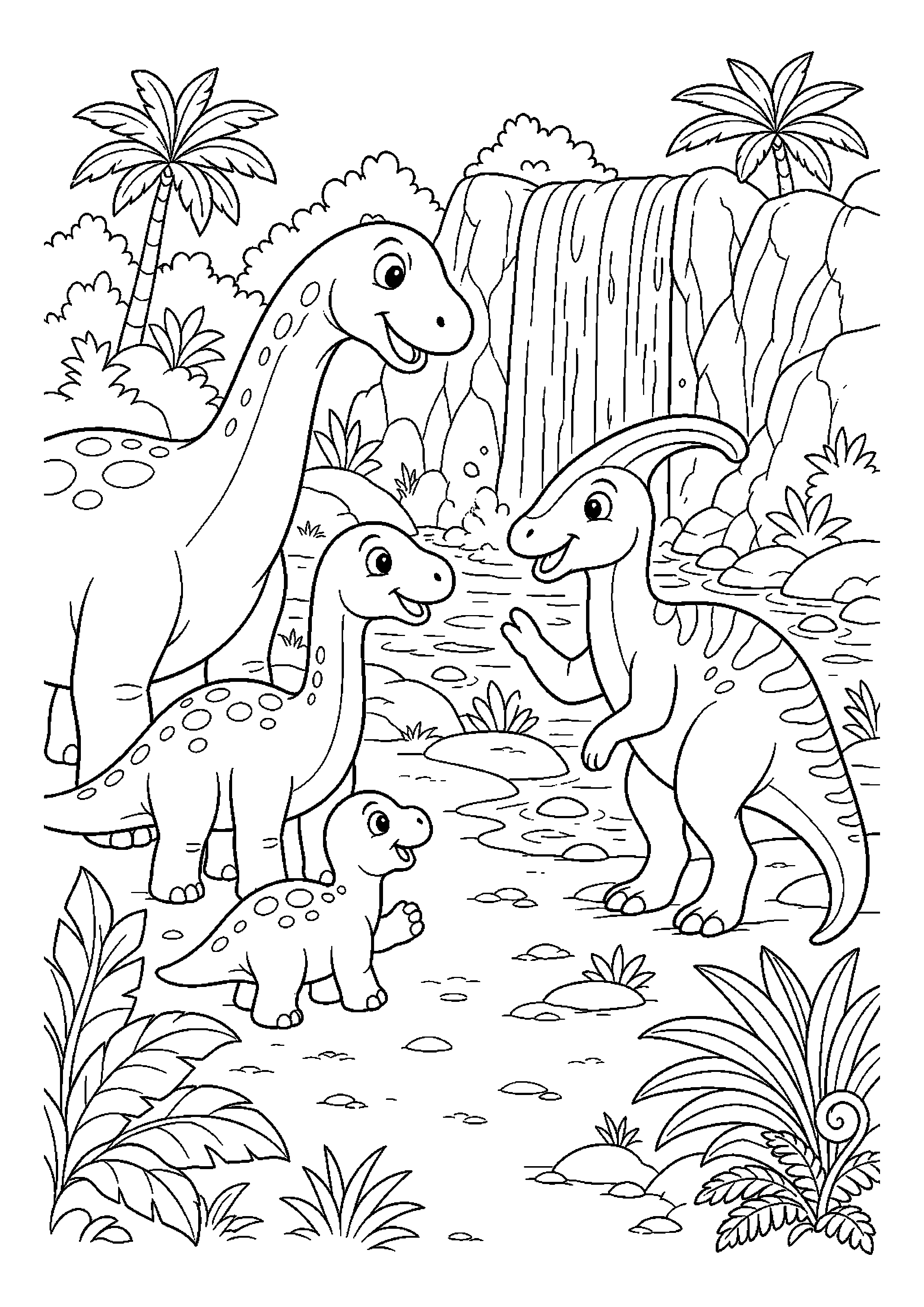 Rodzina dinozaurów – spotyka przyjaciela