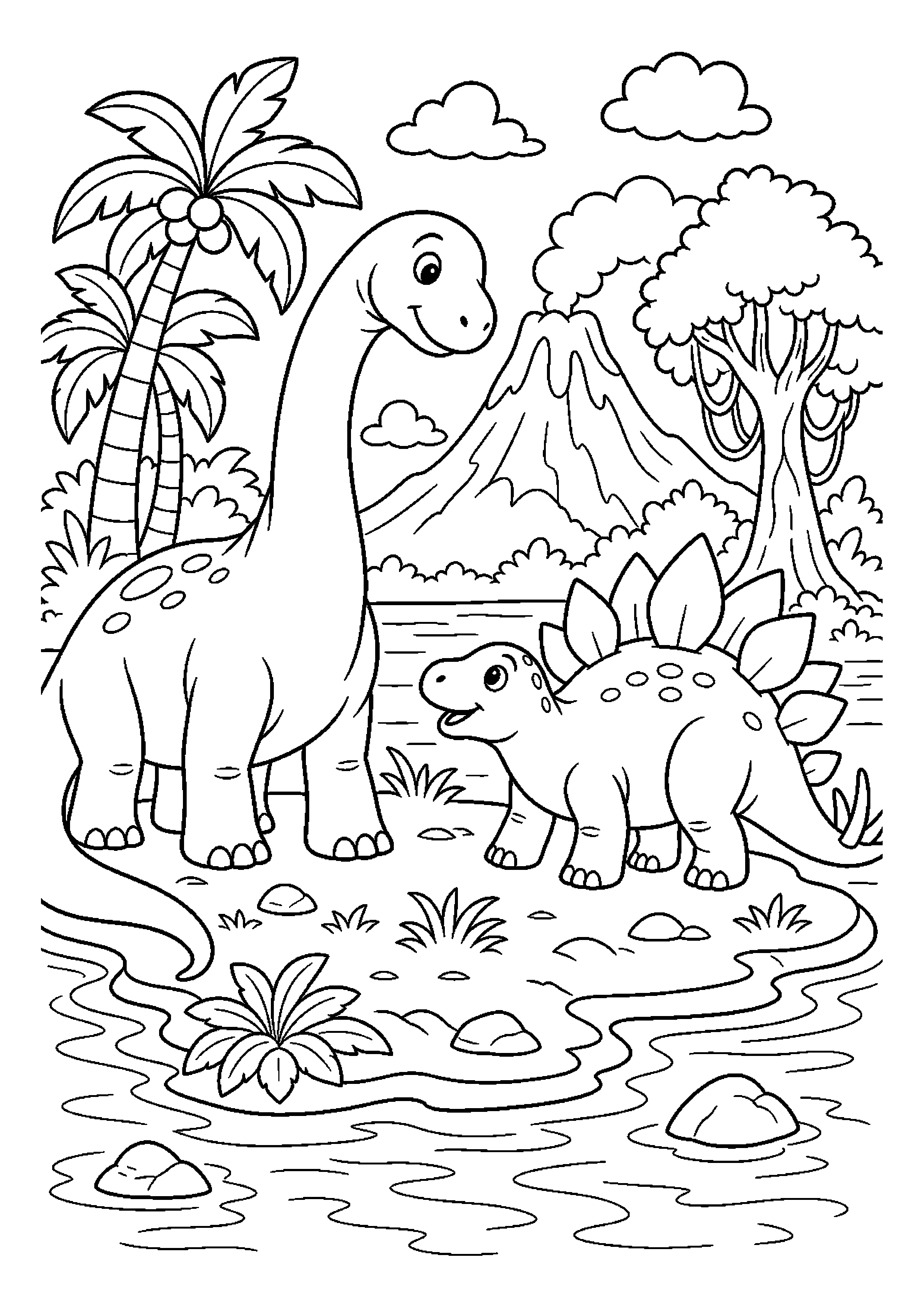 Apatozaur na wyspie