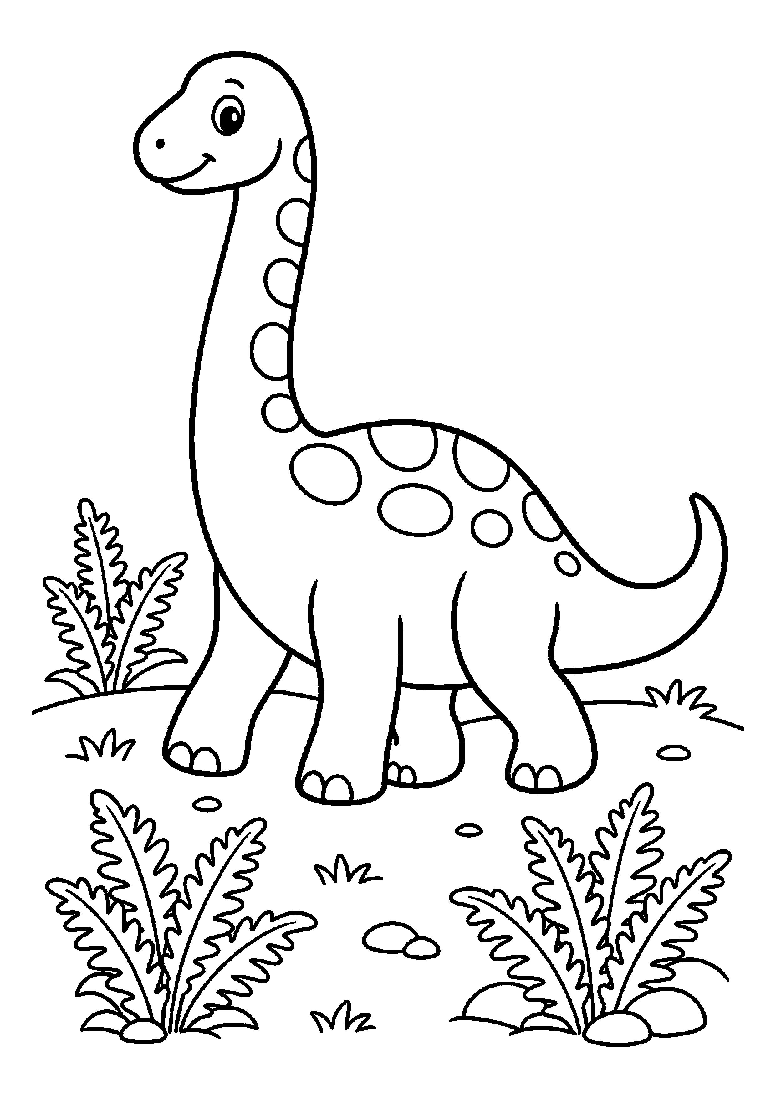 Brachiozaur na prehistorycznej łące