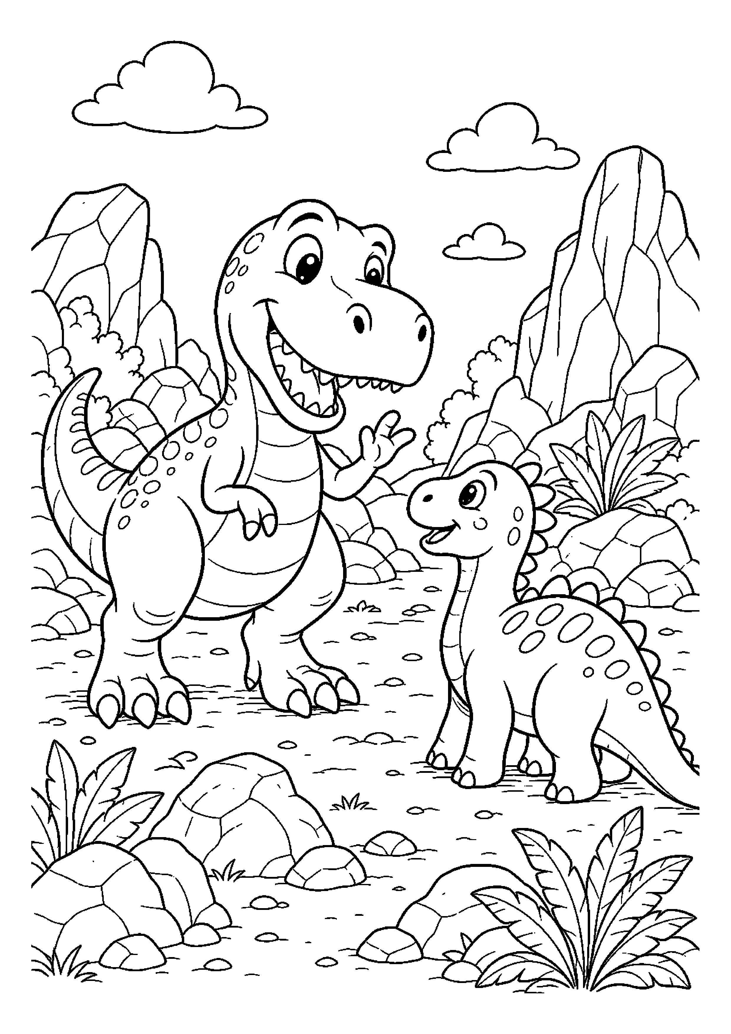 Tyranozaur w ciekawej scenerii