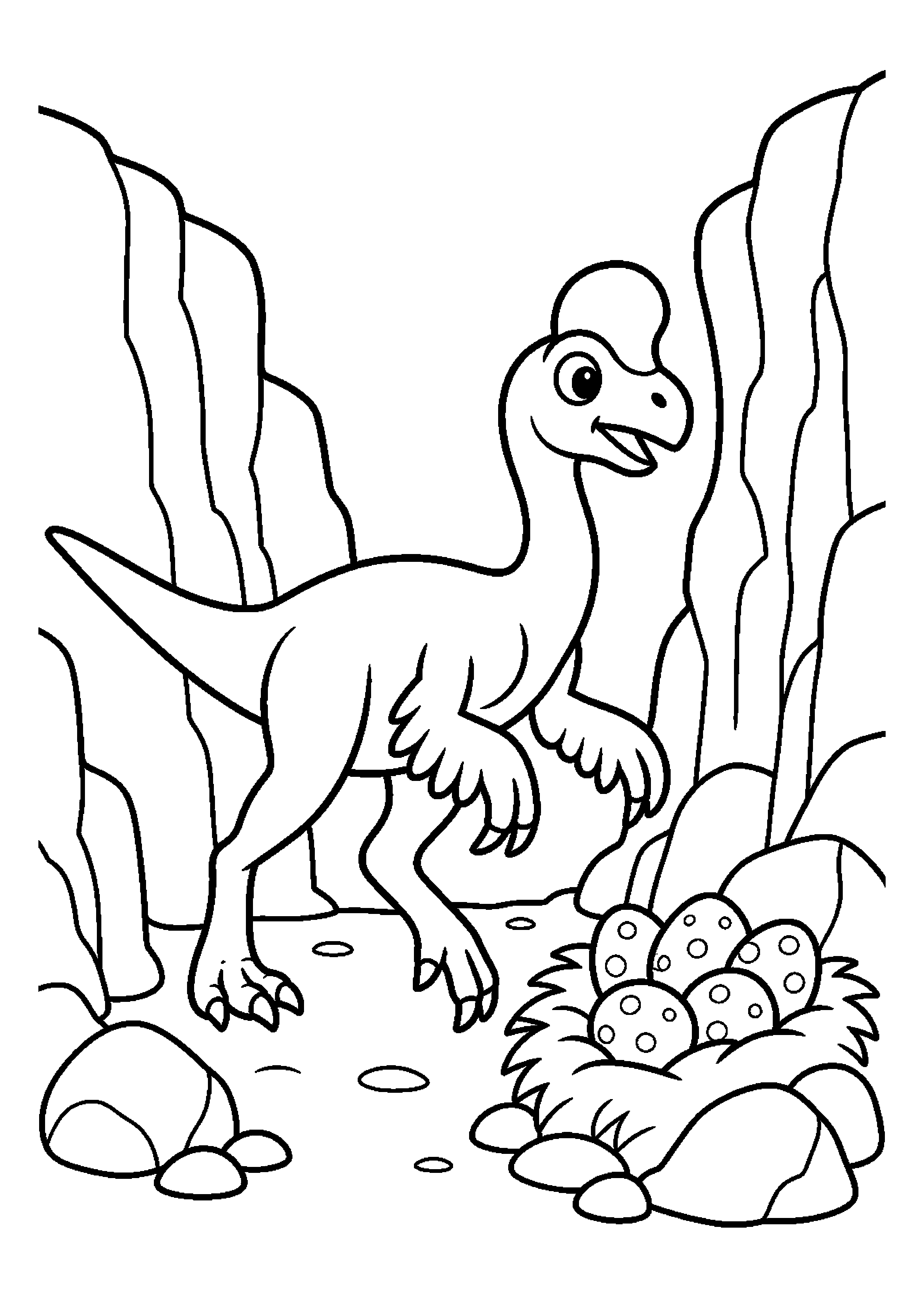 Owiraptor przechodzi przez wąski kanion