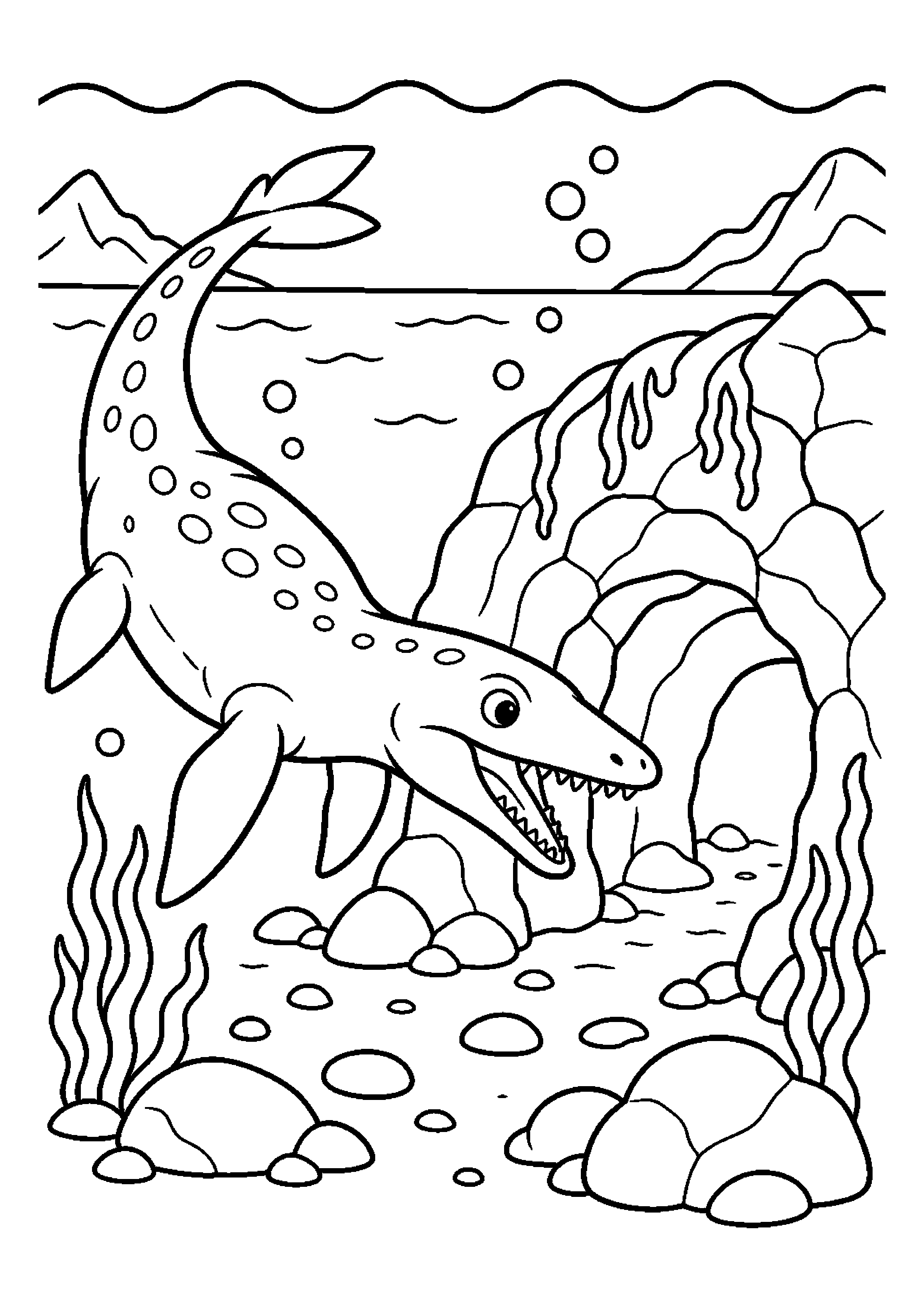 Kronosaur odkrywa zatopioną jaskinię