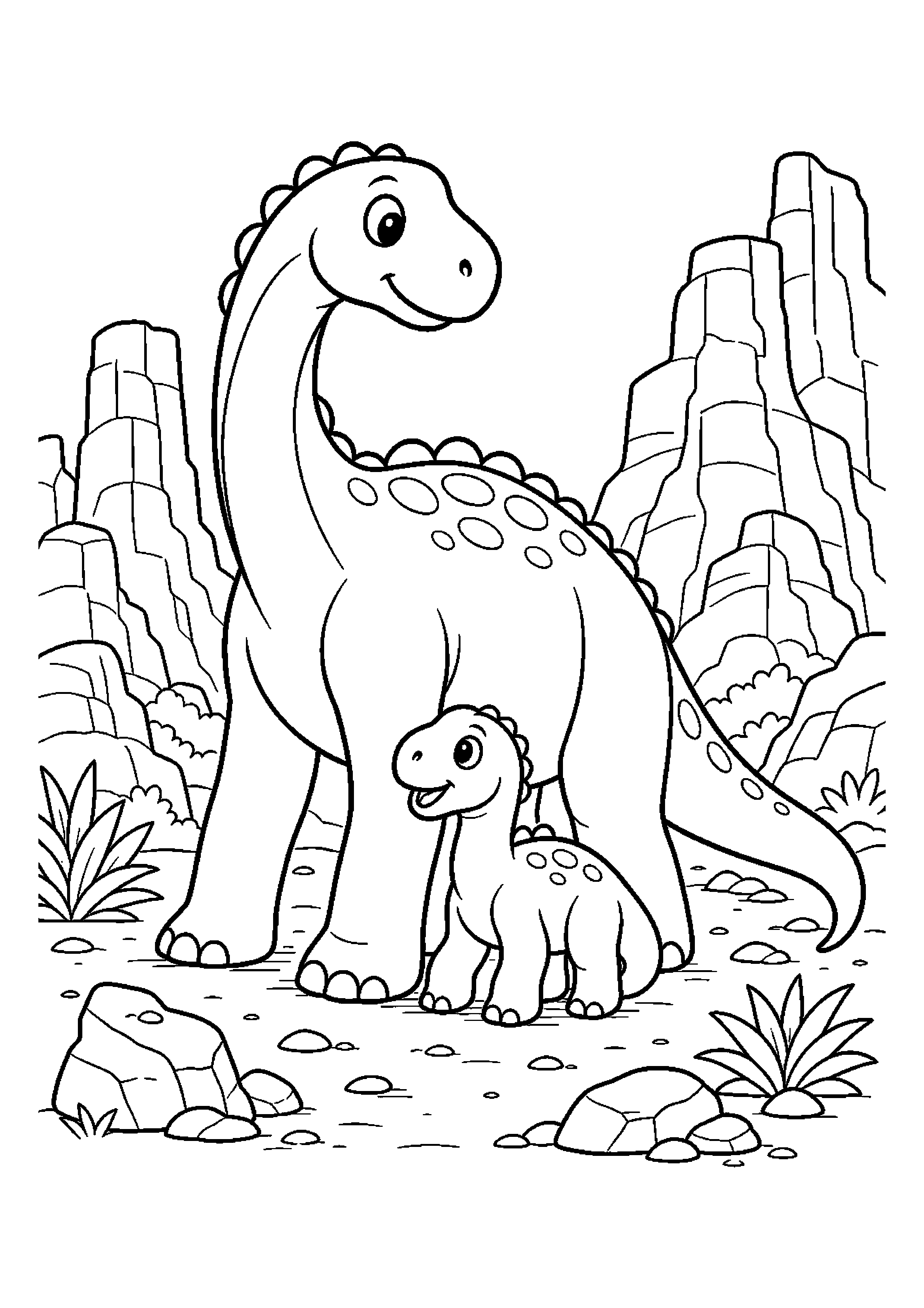 Amargazaur chroni młodego dinozaura