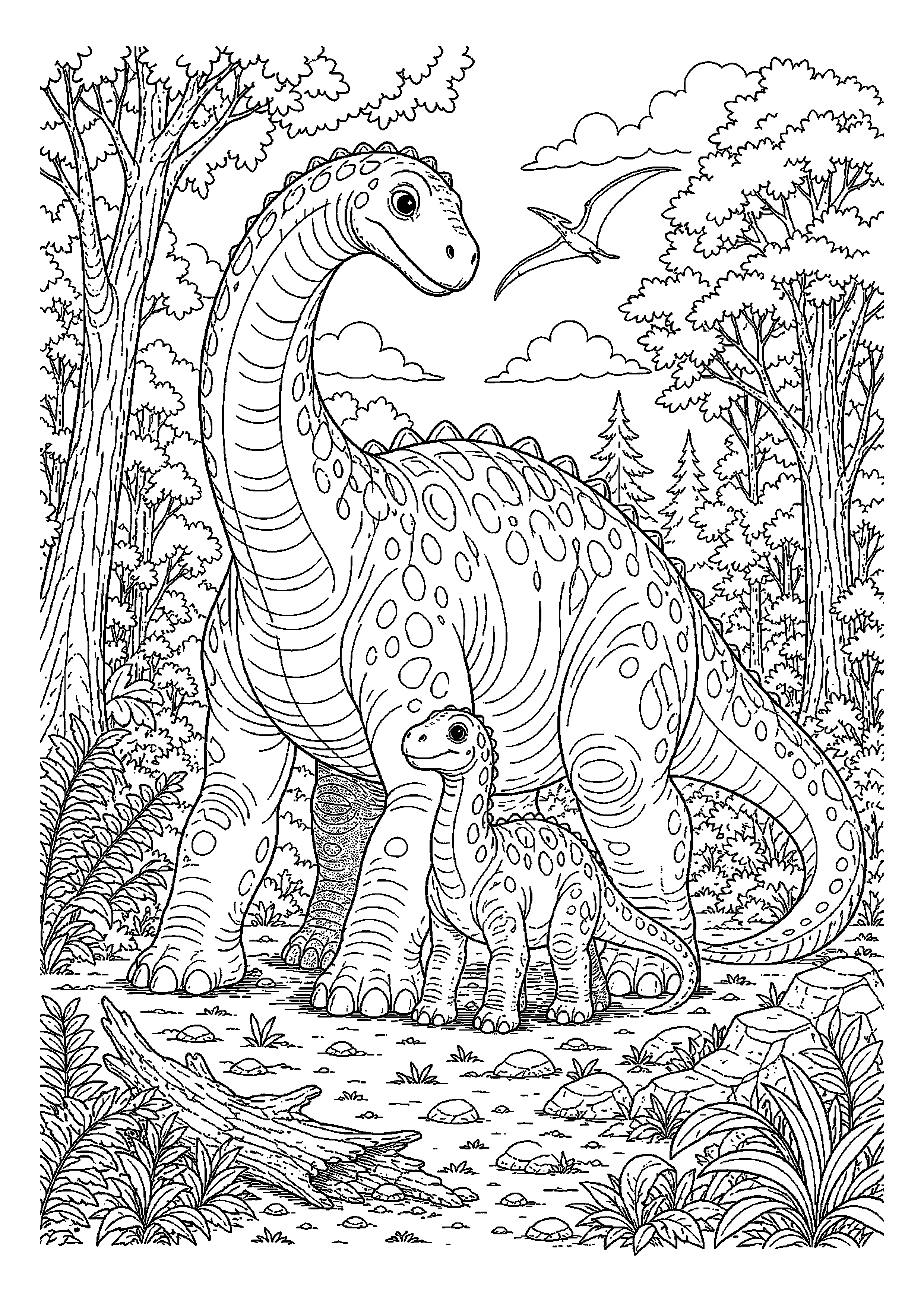 Szunozaur chroni młodego dinozaura