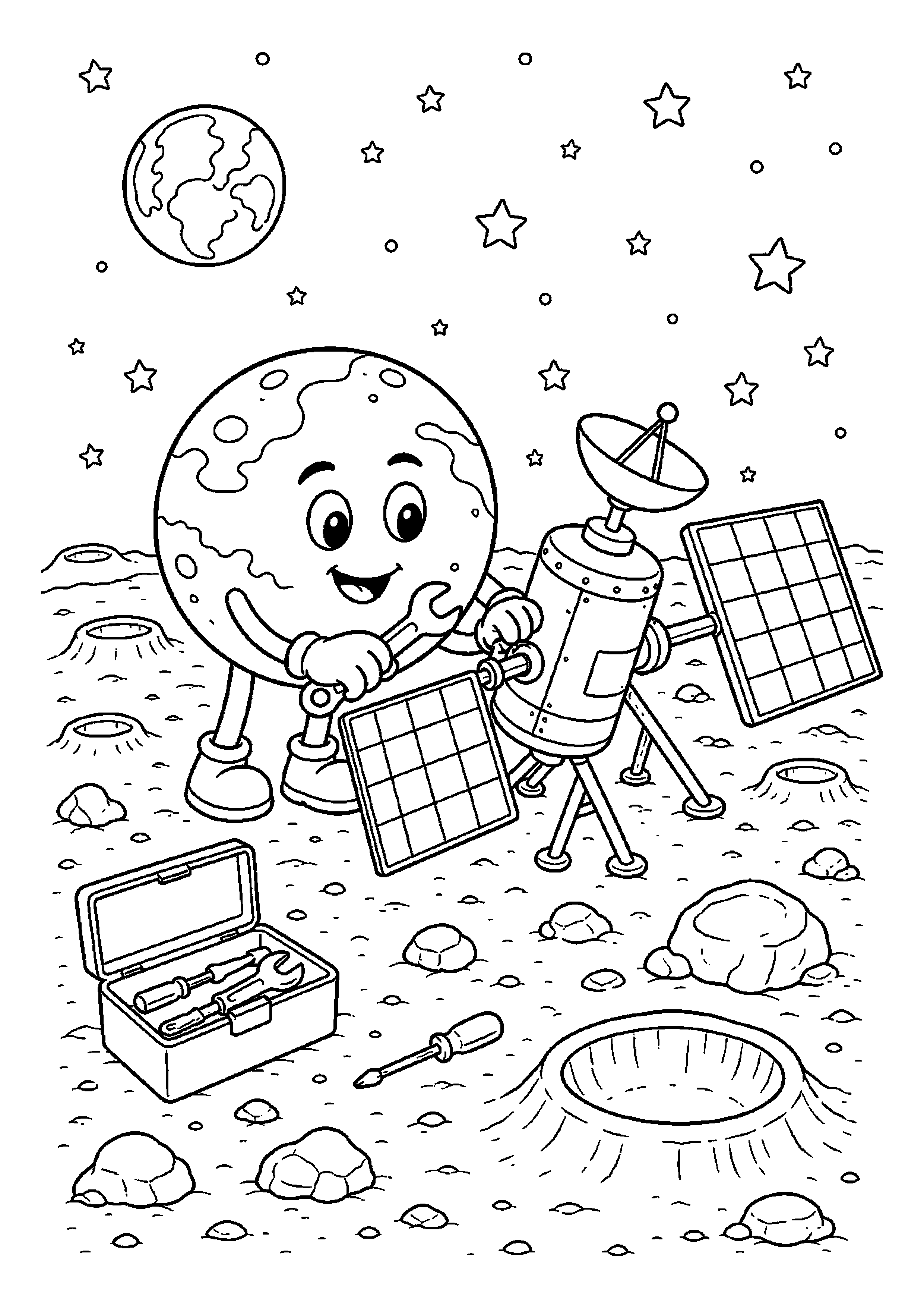 Mars – naprawia satelitę