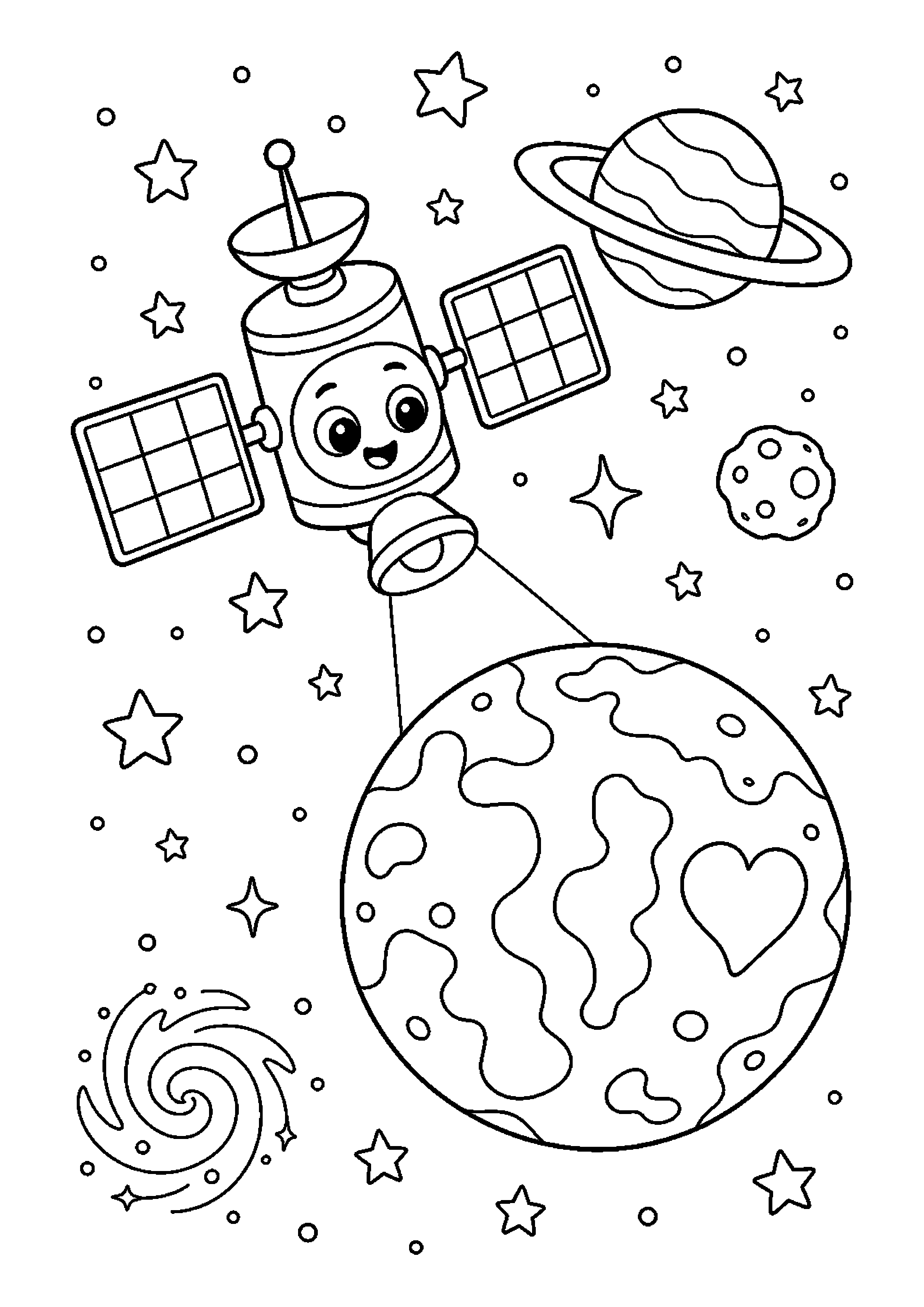 Satelita w ciekawej scenerii