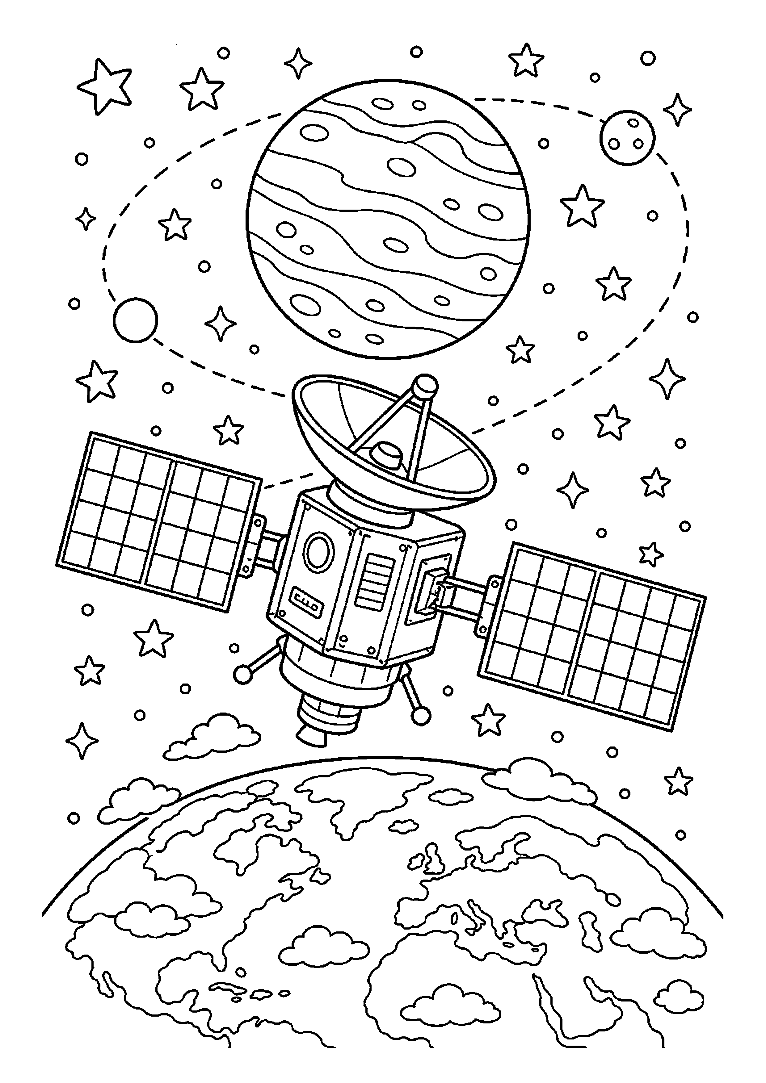 Satelita podczas niezwykłej przygody