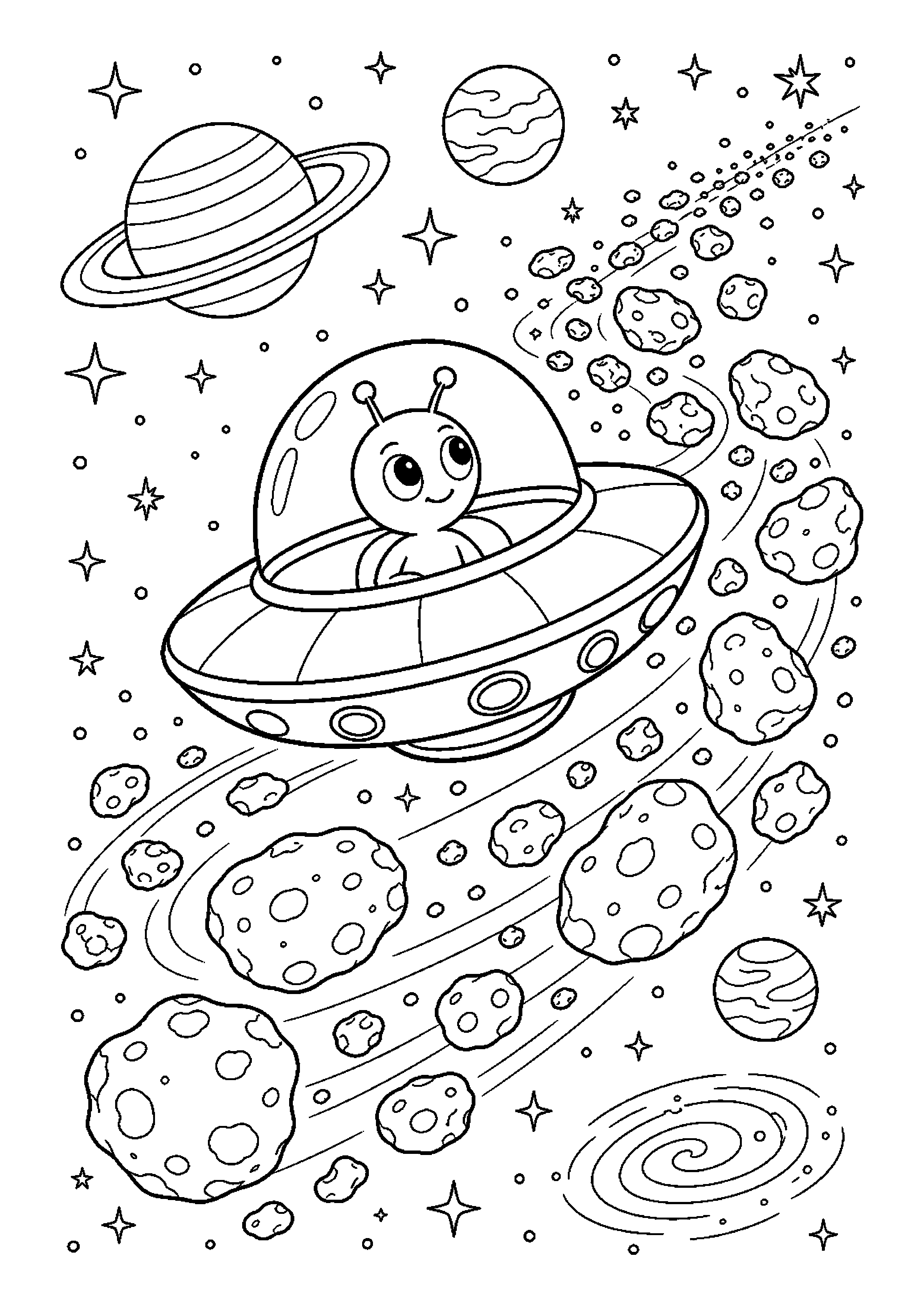 Ufo – obserwuje gwiazdy