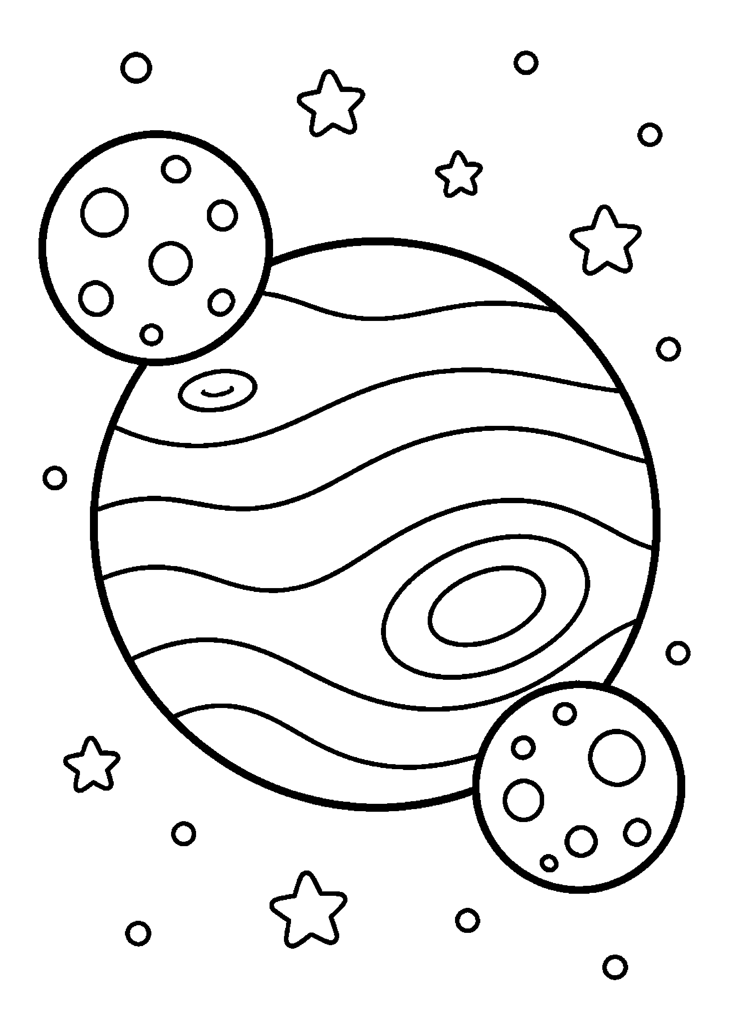 Egzoplaneta z dwoma księżycami – tworzy spokojną kompozycję astronomiczną