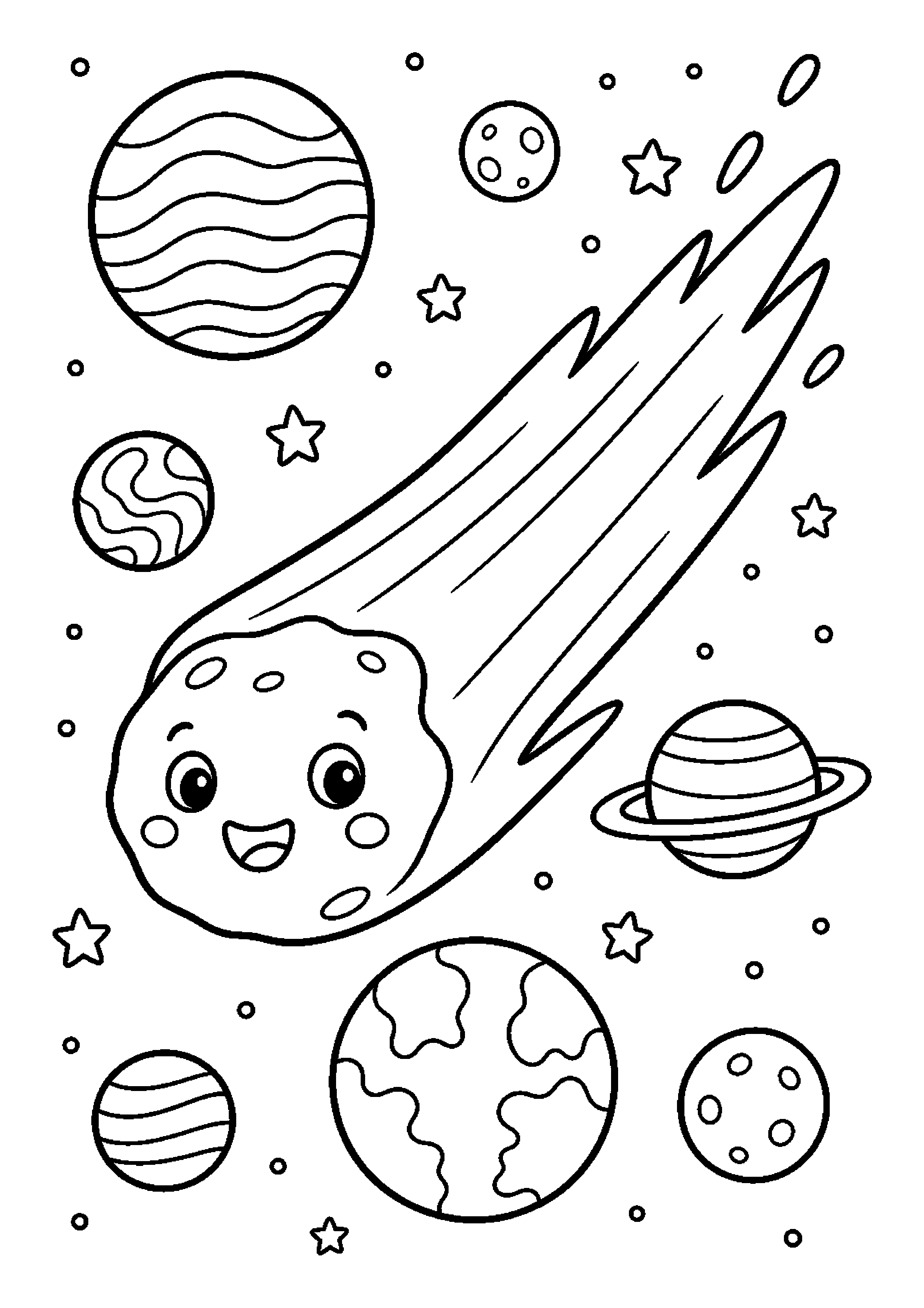 Kometa z długim warkoczem – zachęca do poznawania astronomii