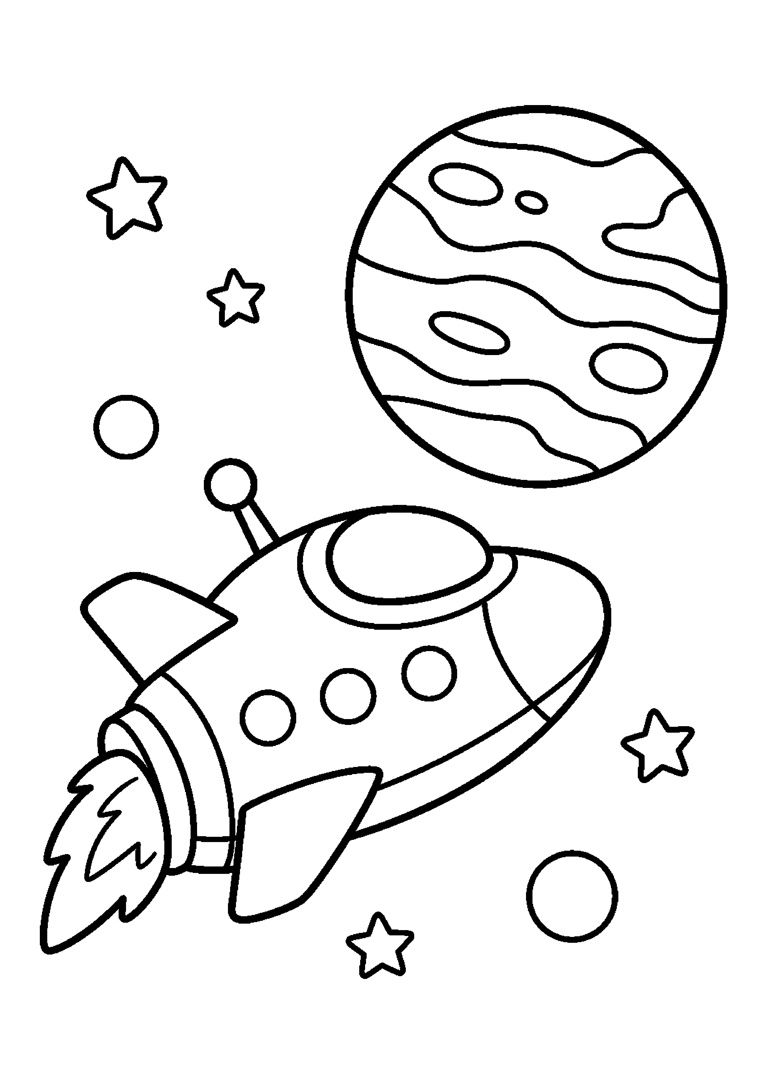 Statek międzyplanetarny – wykonuje spokojny manewr