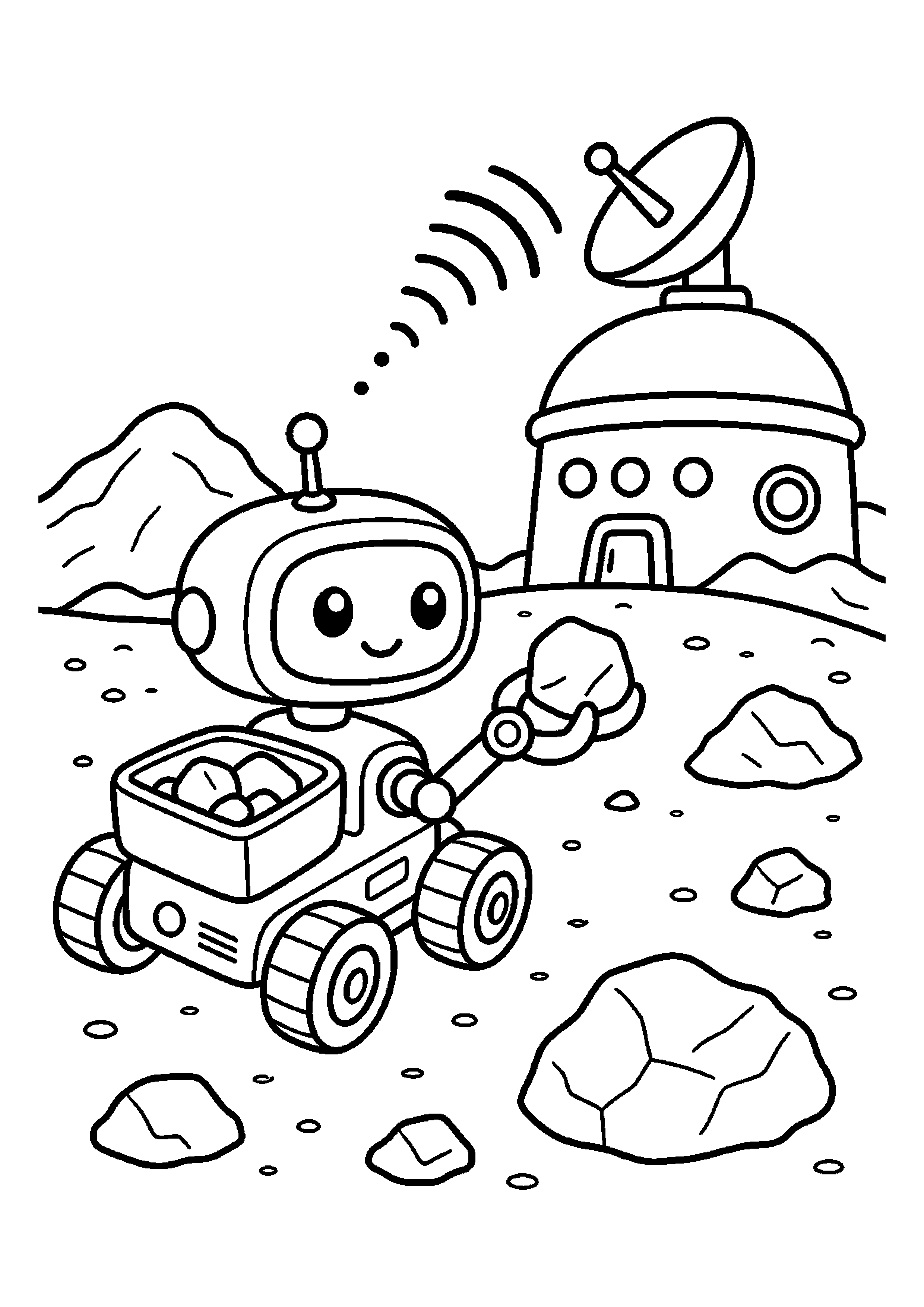 Mały robot zbierający kamienie – wysyła dane do bazy