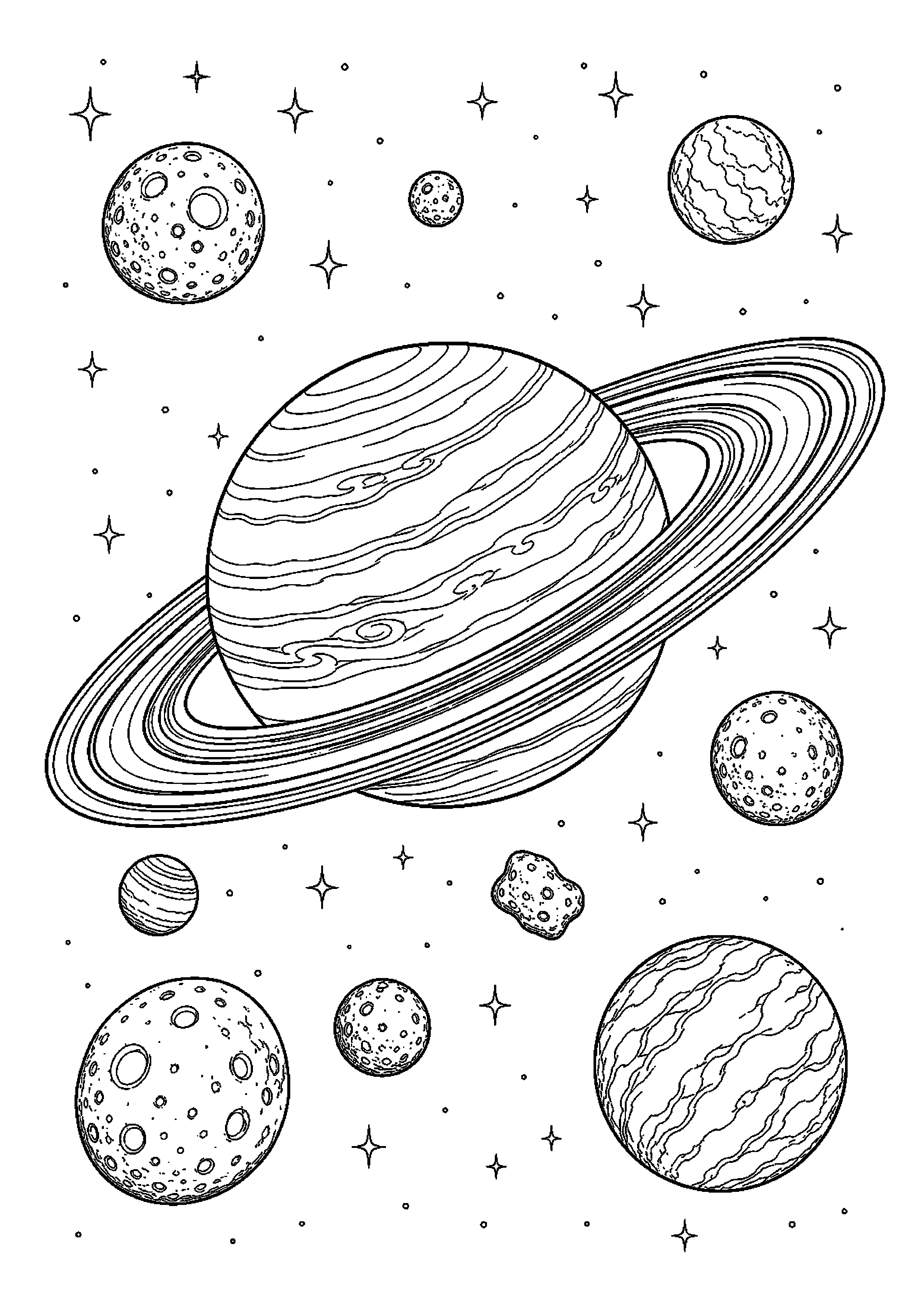 Pierścienie saturna – zachęca do poznawania astronomii