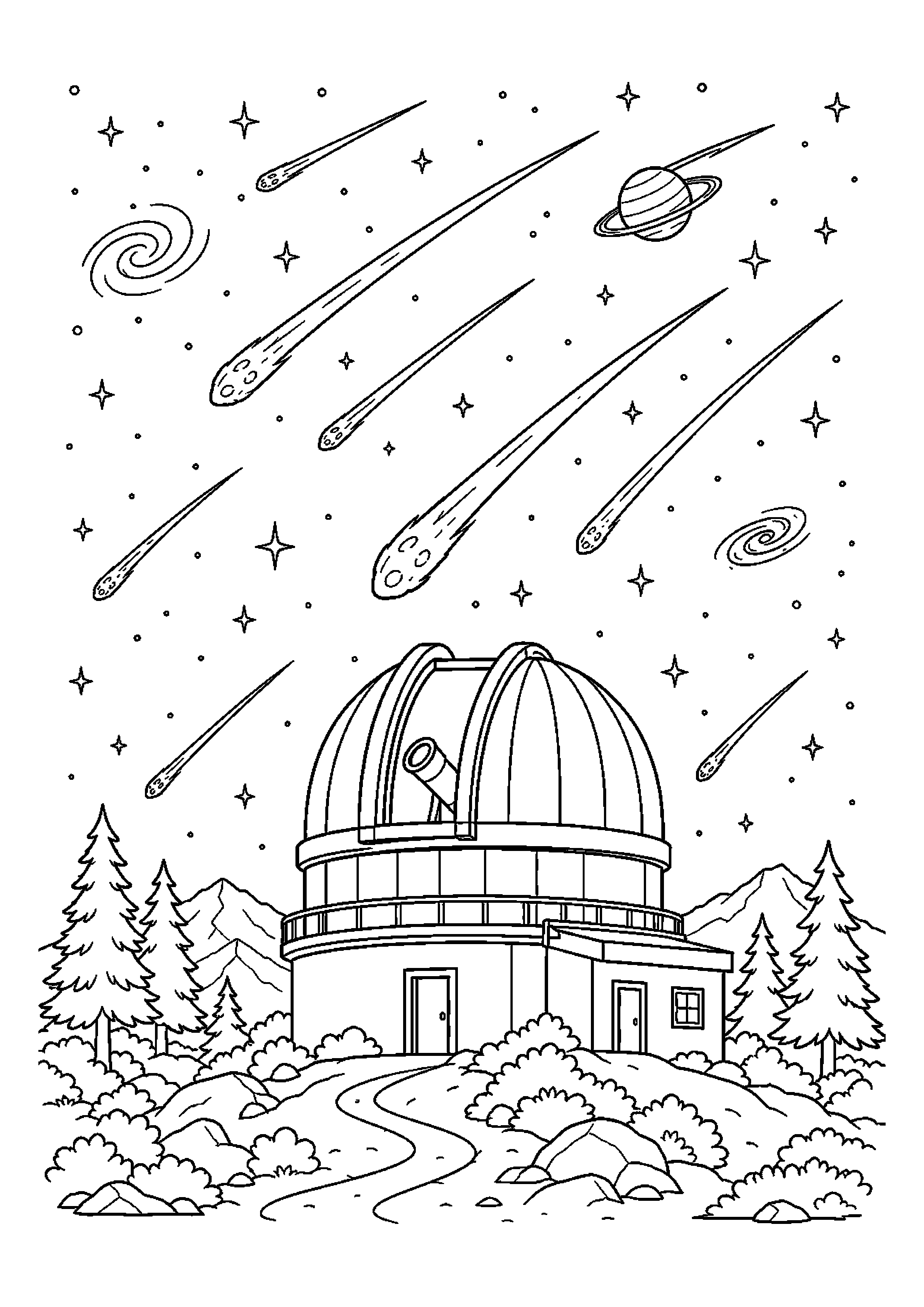 Rój meteorów – tworzy edukacyjną scenę kosmiczną