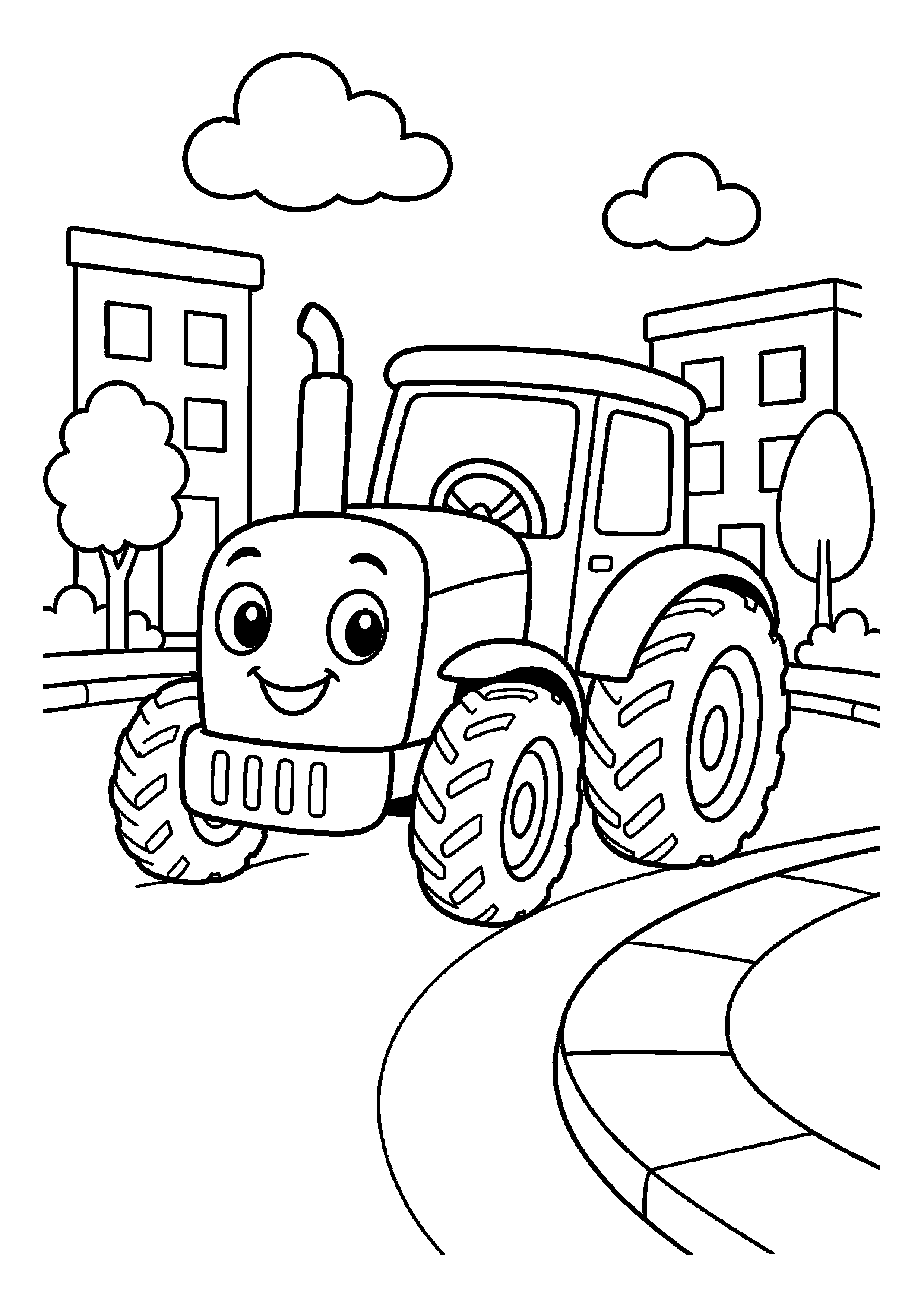 Traktor podczas niezwykłej przygody