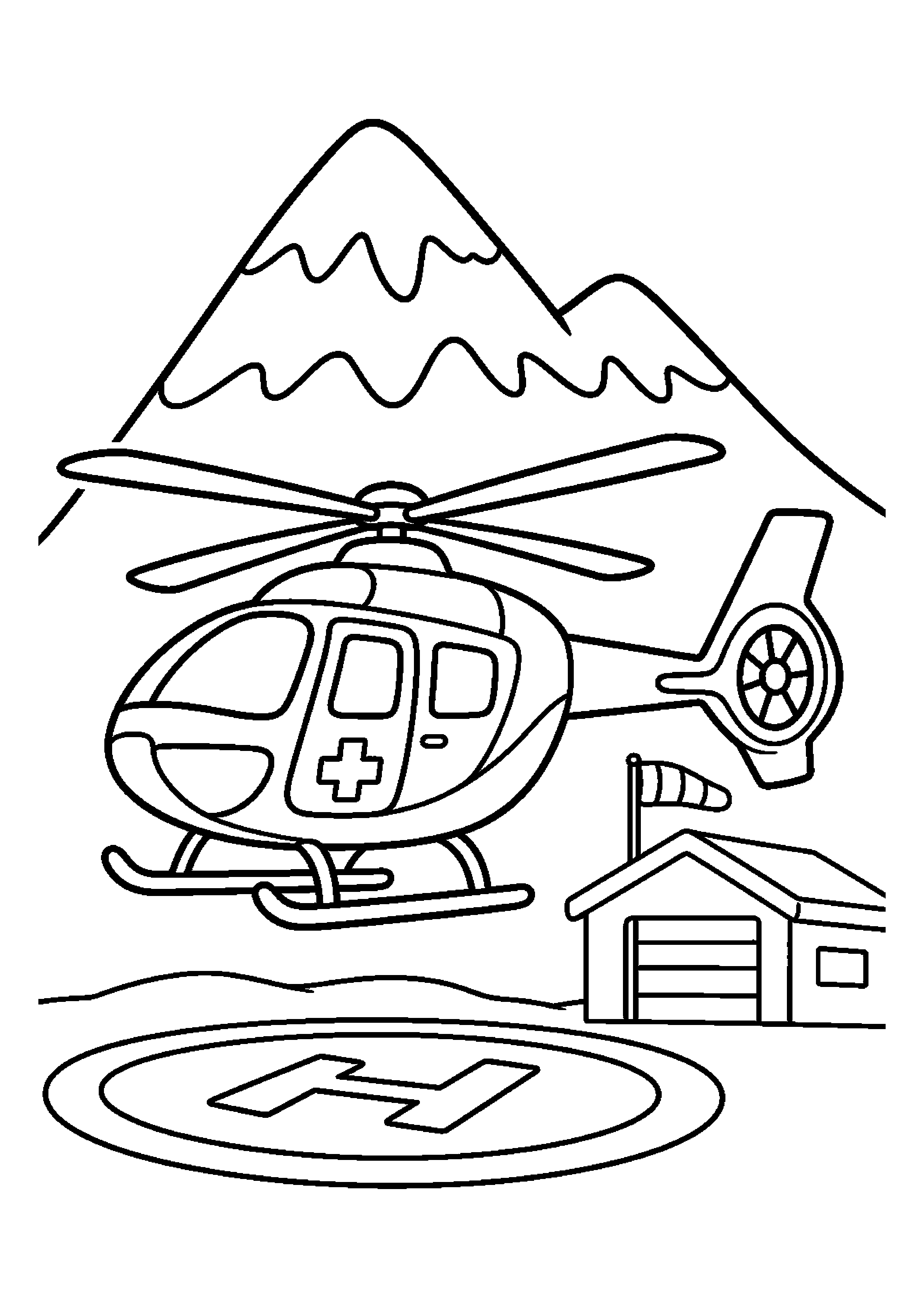 Helikopter ratownictwa górskiego wraca bezpiecznie do bazy
