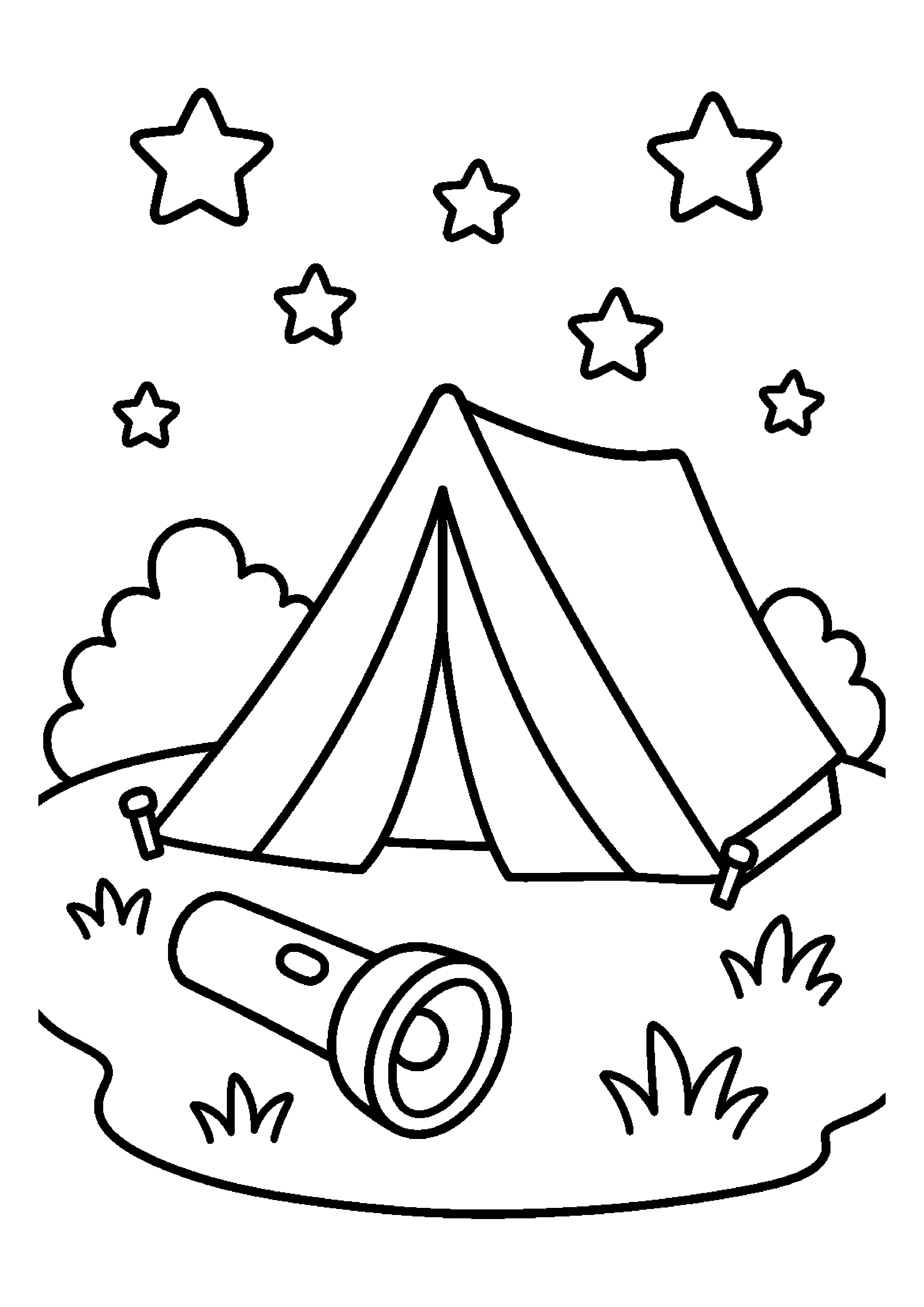 Noc pod namiotem – prosta wersja
