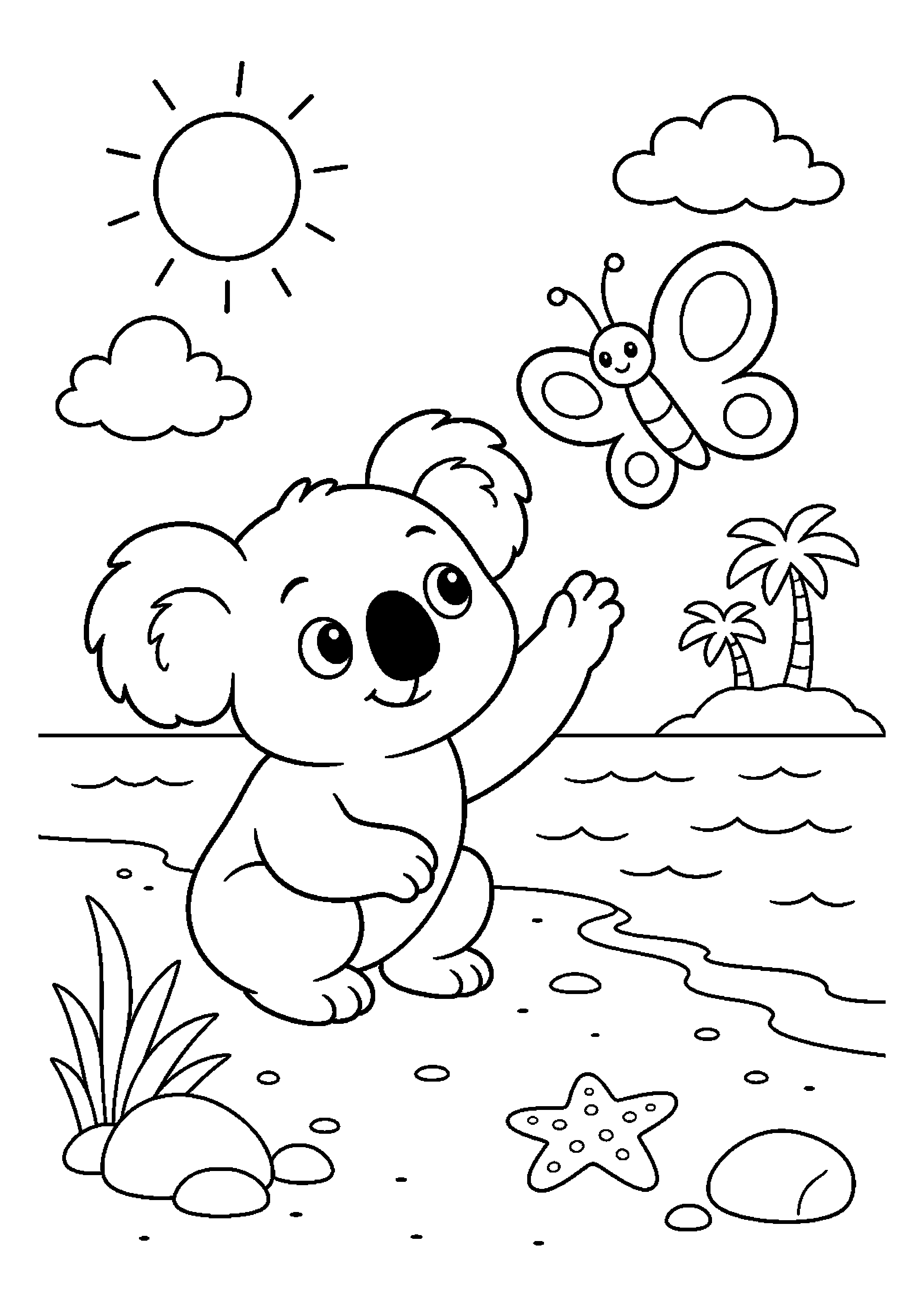 Koala nad morzem