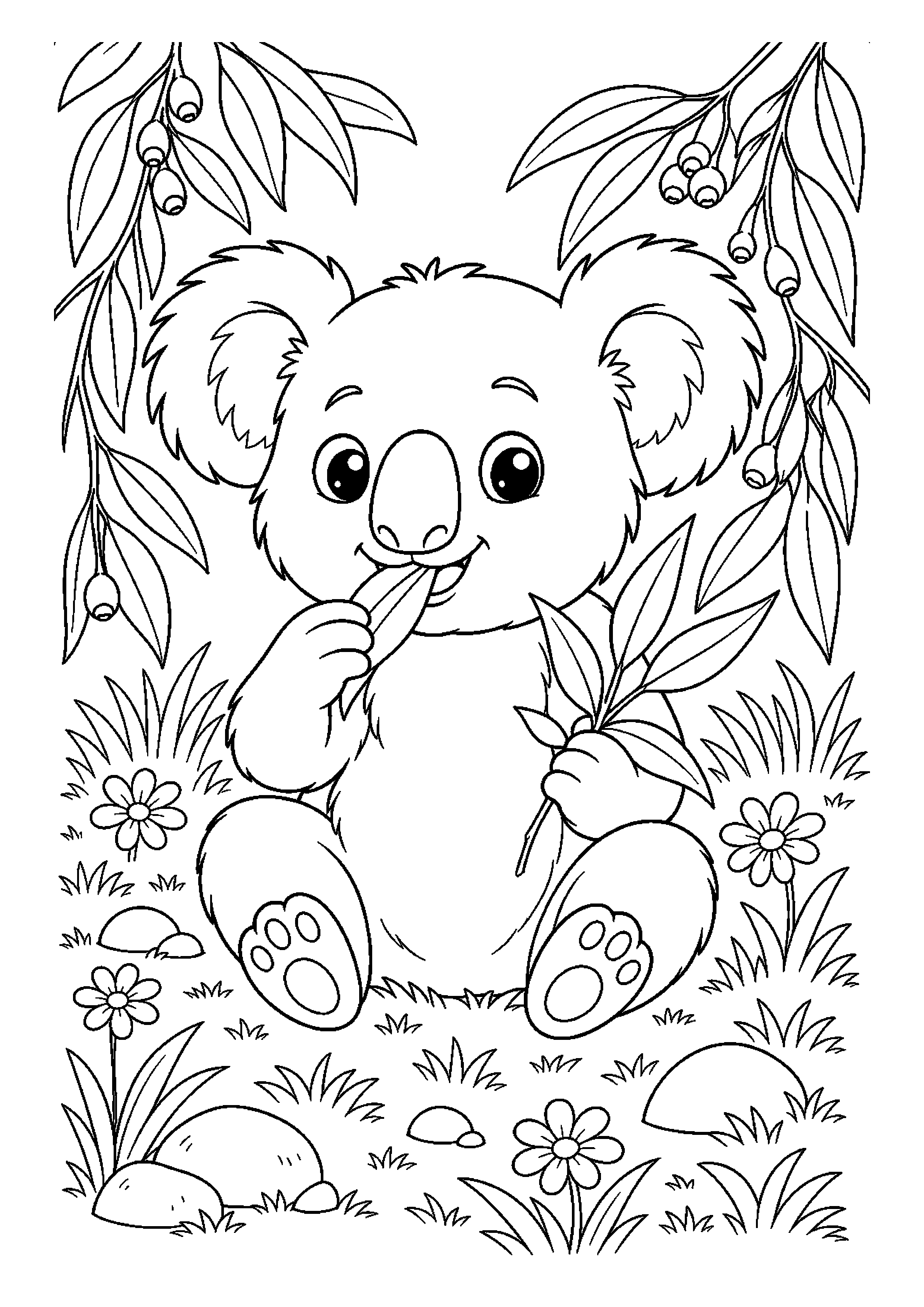 Koala – zjada przysmak