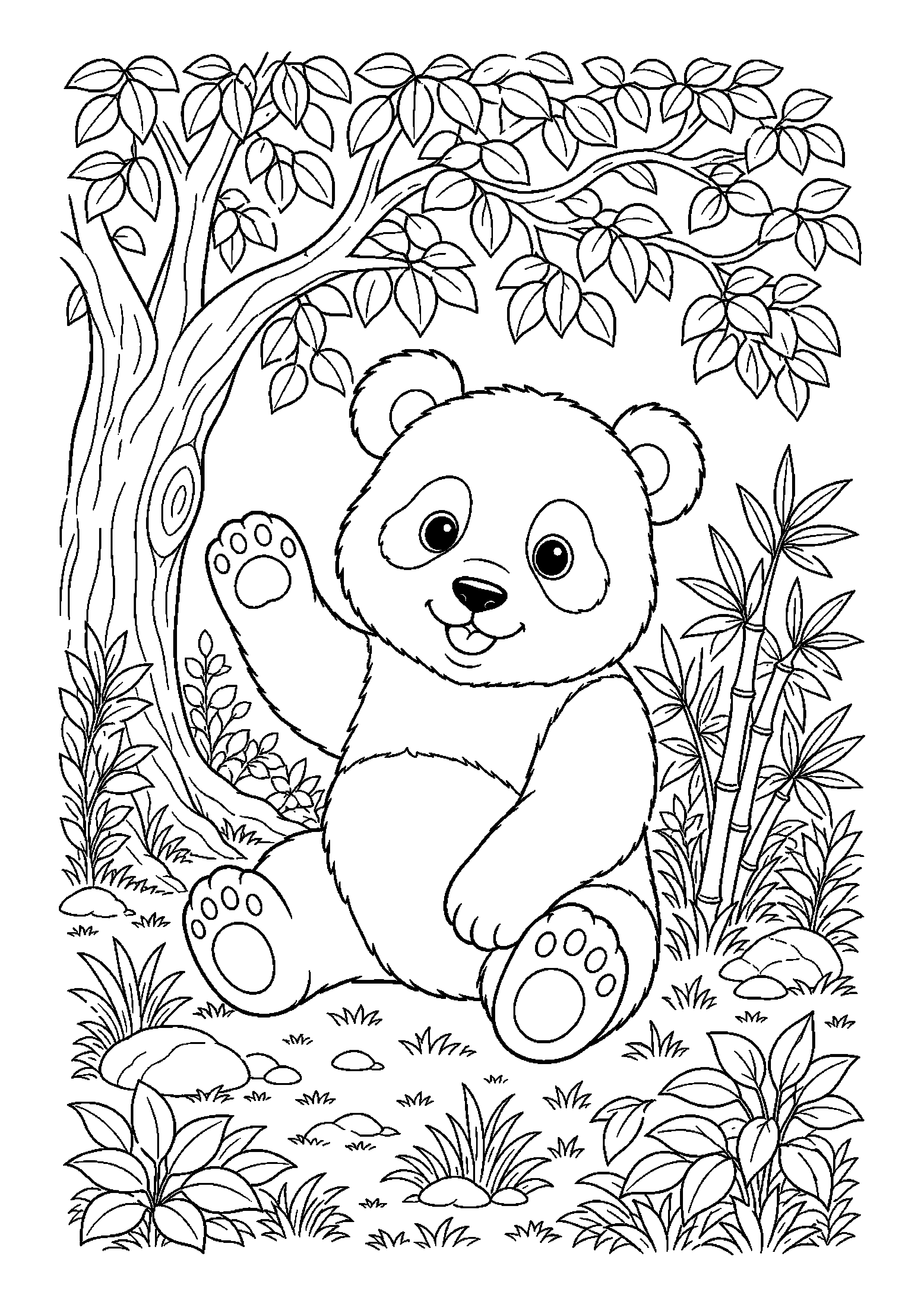 Panda podczas niezwykłej przygody