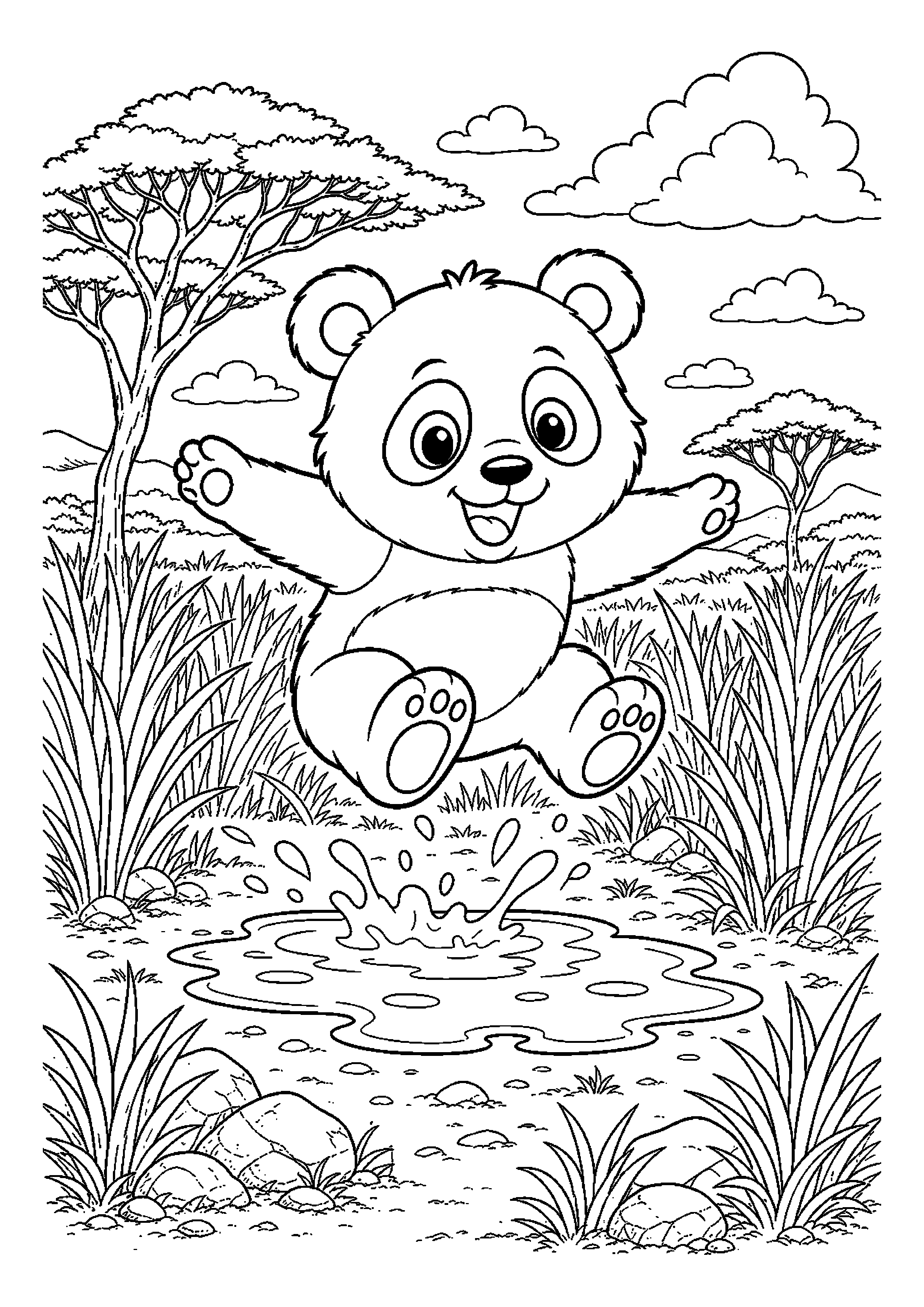Panda podczas niezwykłej przygody