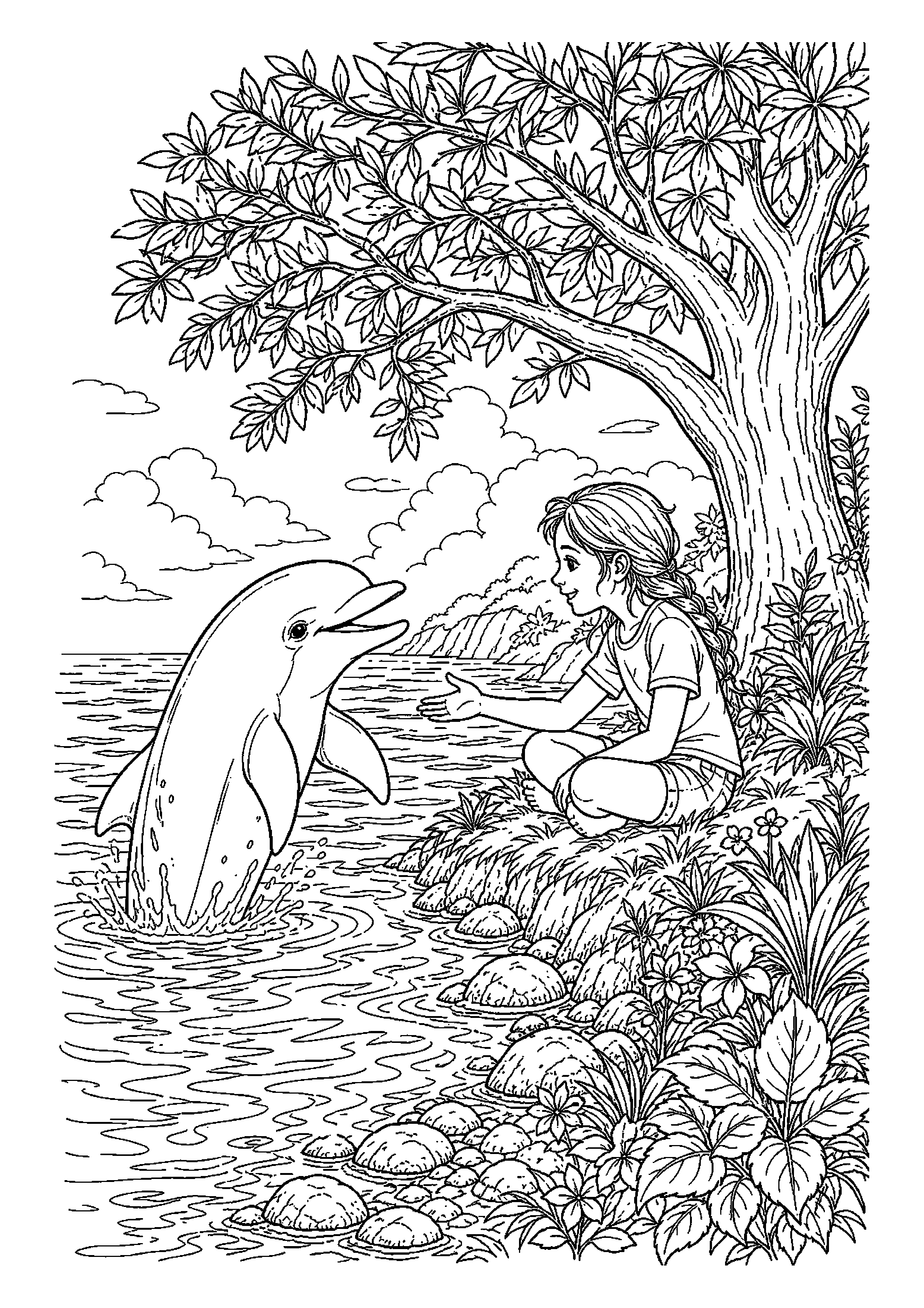 Delfin – spotyka przyjaciela