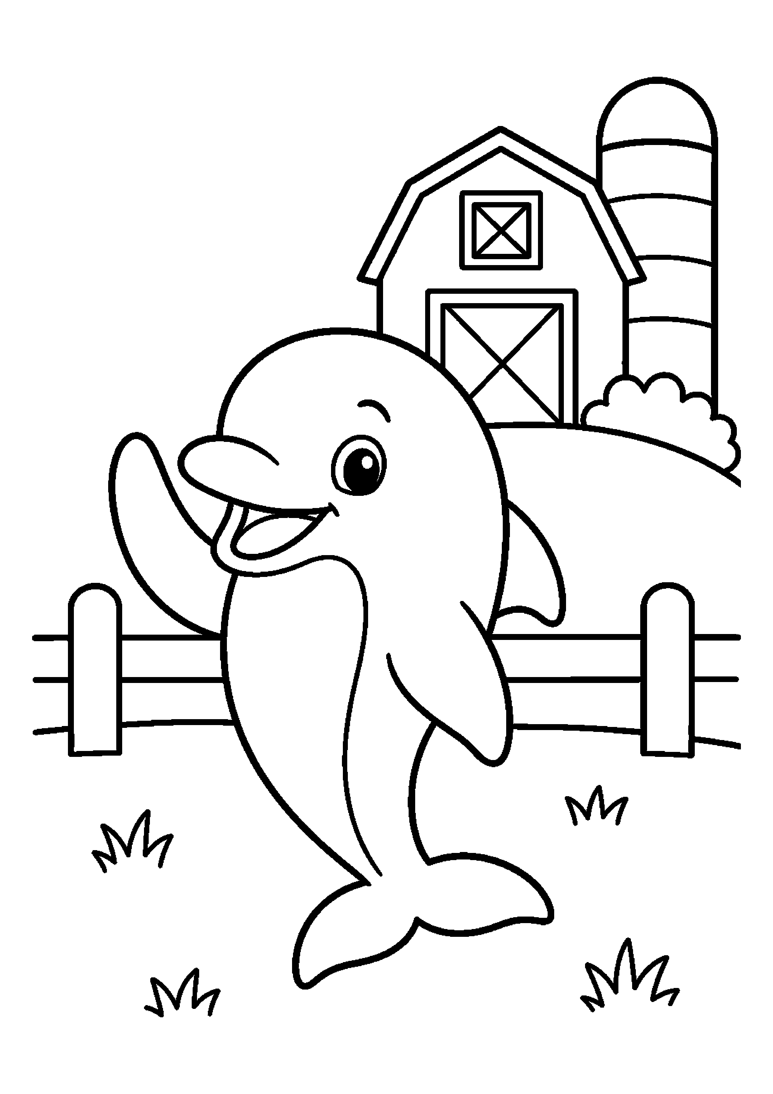Delfin na farmie